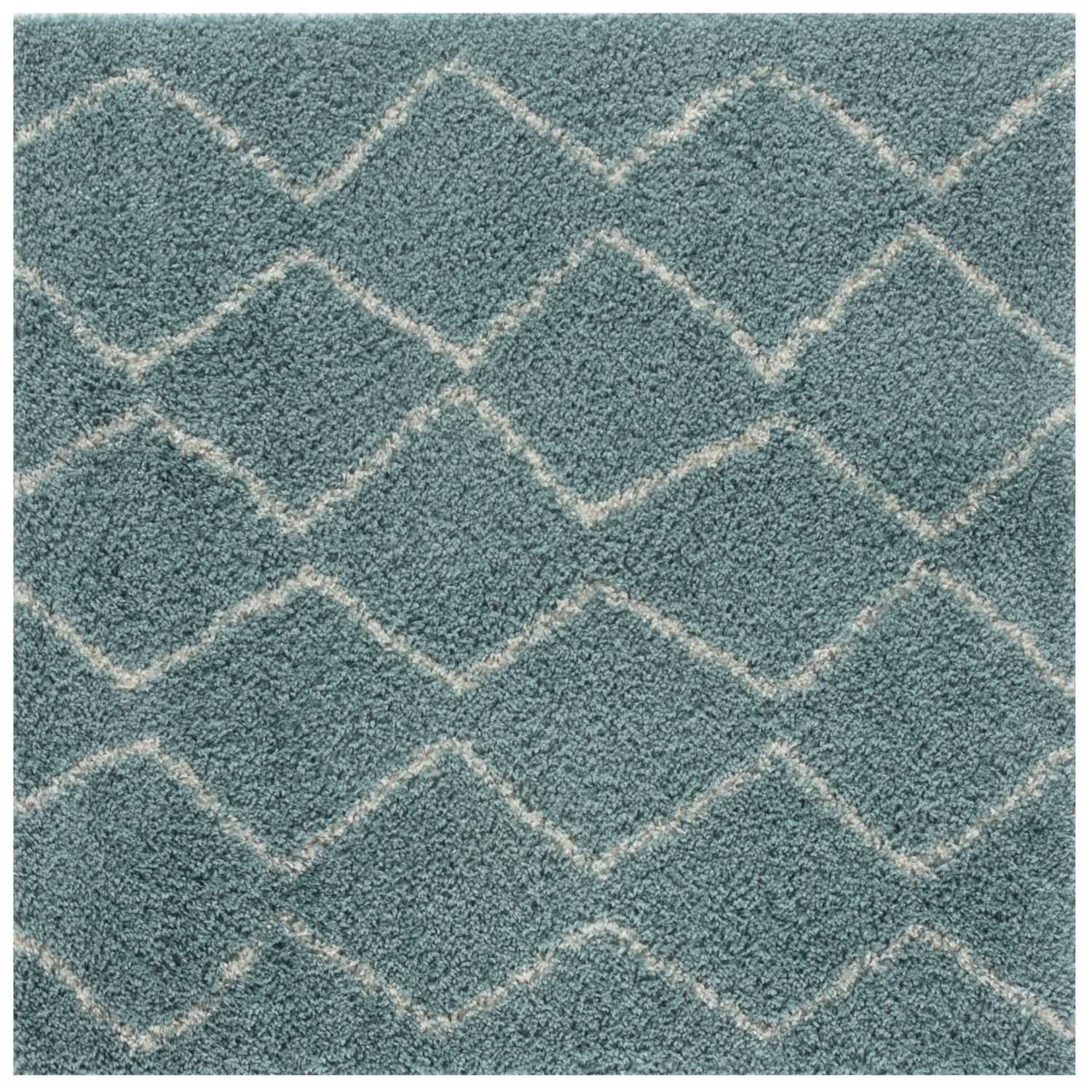 Moroccan Duck Egg Blue Shaggy Rug | 850 - PN Home