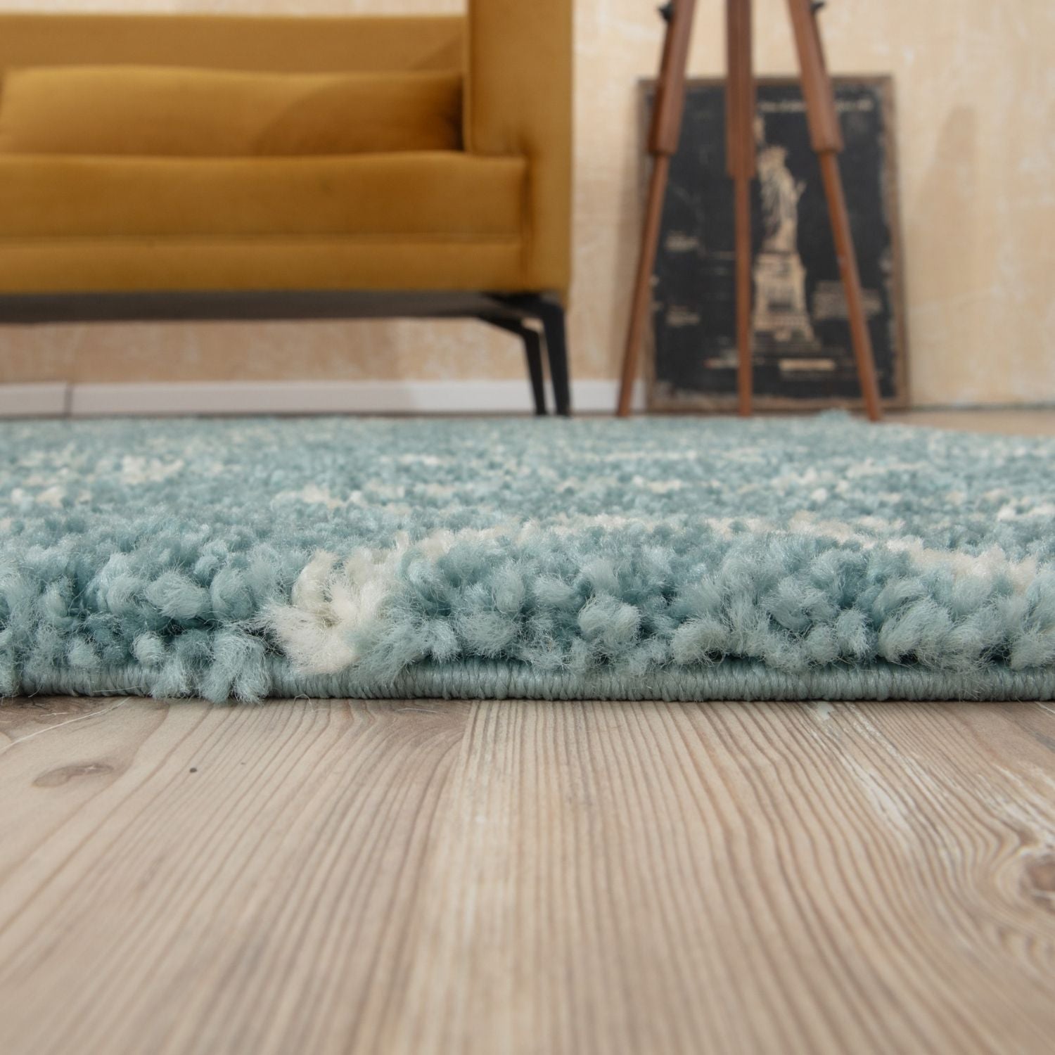 Moroccan Duck Egg Blue Shaggy Rug | 850 - PN Home