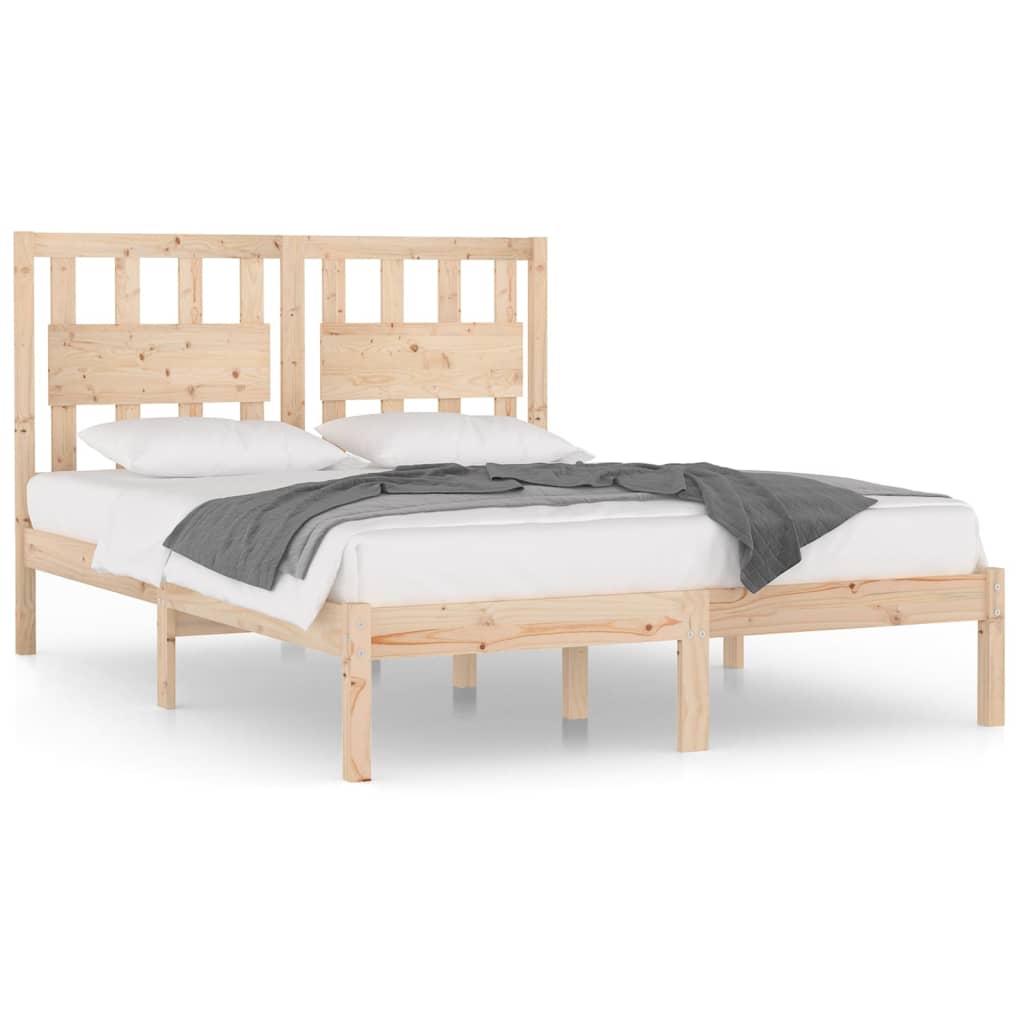 Bed Frame without Mattress Solid Wood Super King