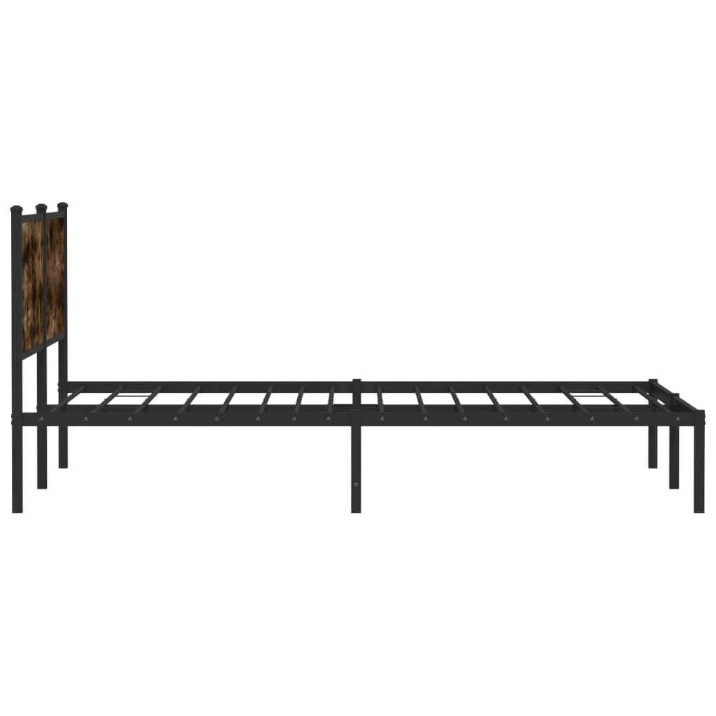 metal bed frame with slats uk
