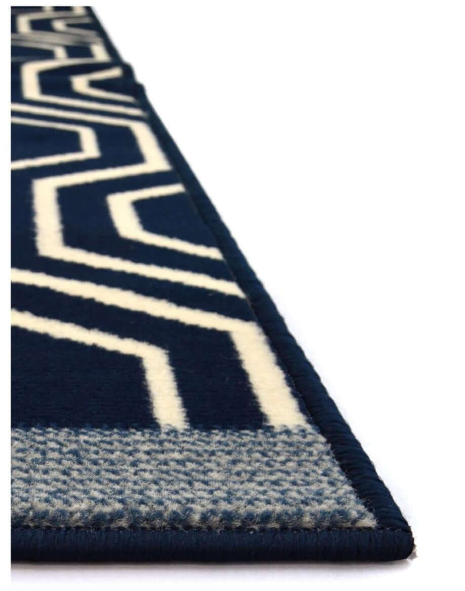 Maestro Honeycomb Navy Rug | 3035 X011 - PN Home