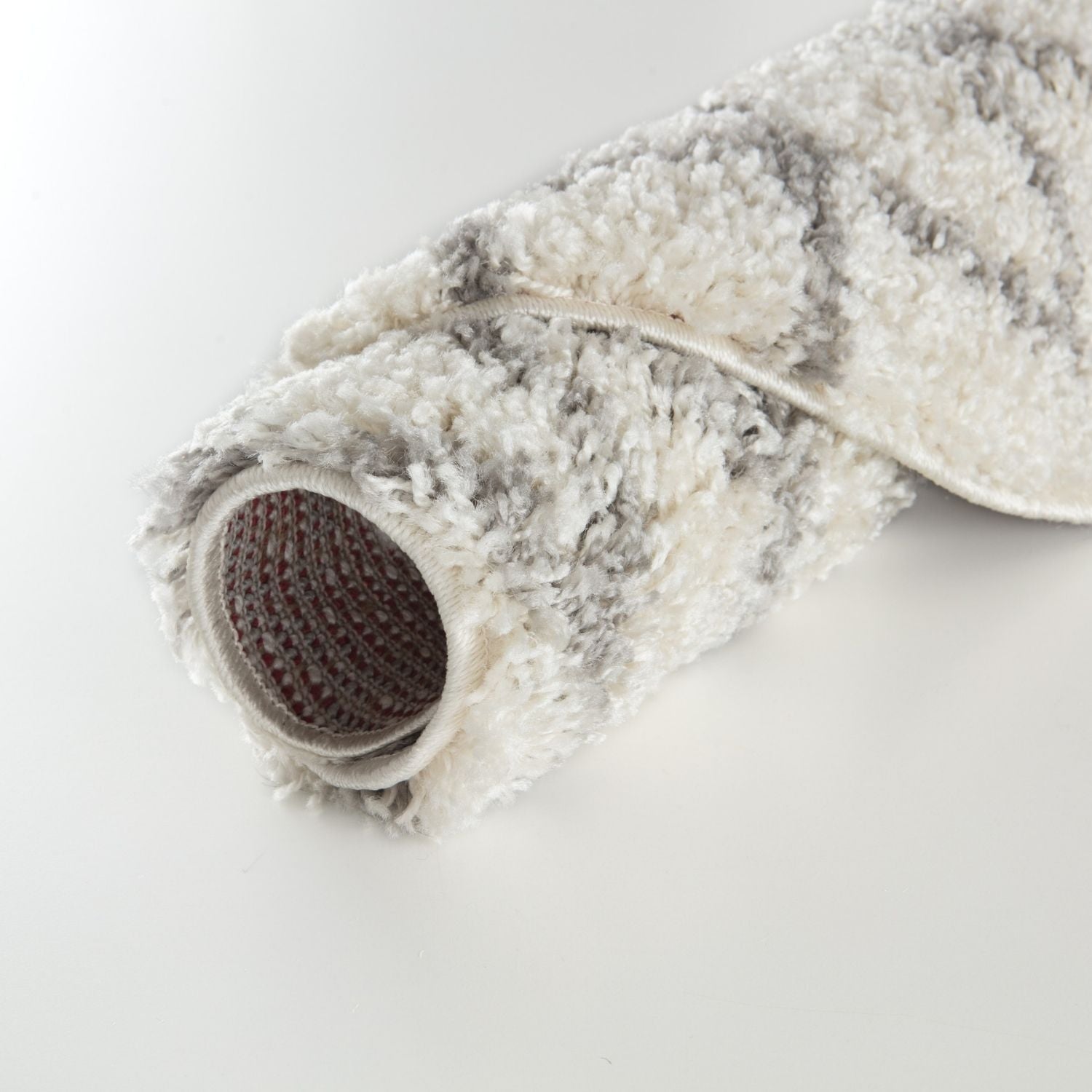 Moroccan Ivory Grey Shaggy Rug | 900 - PN Home