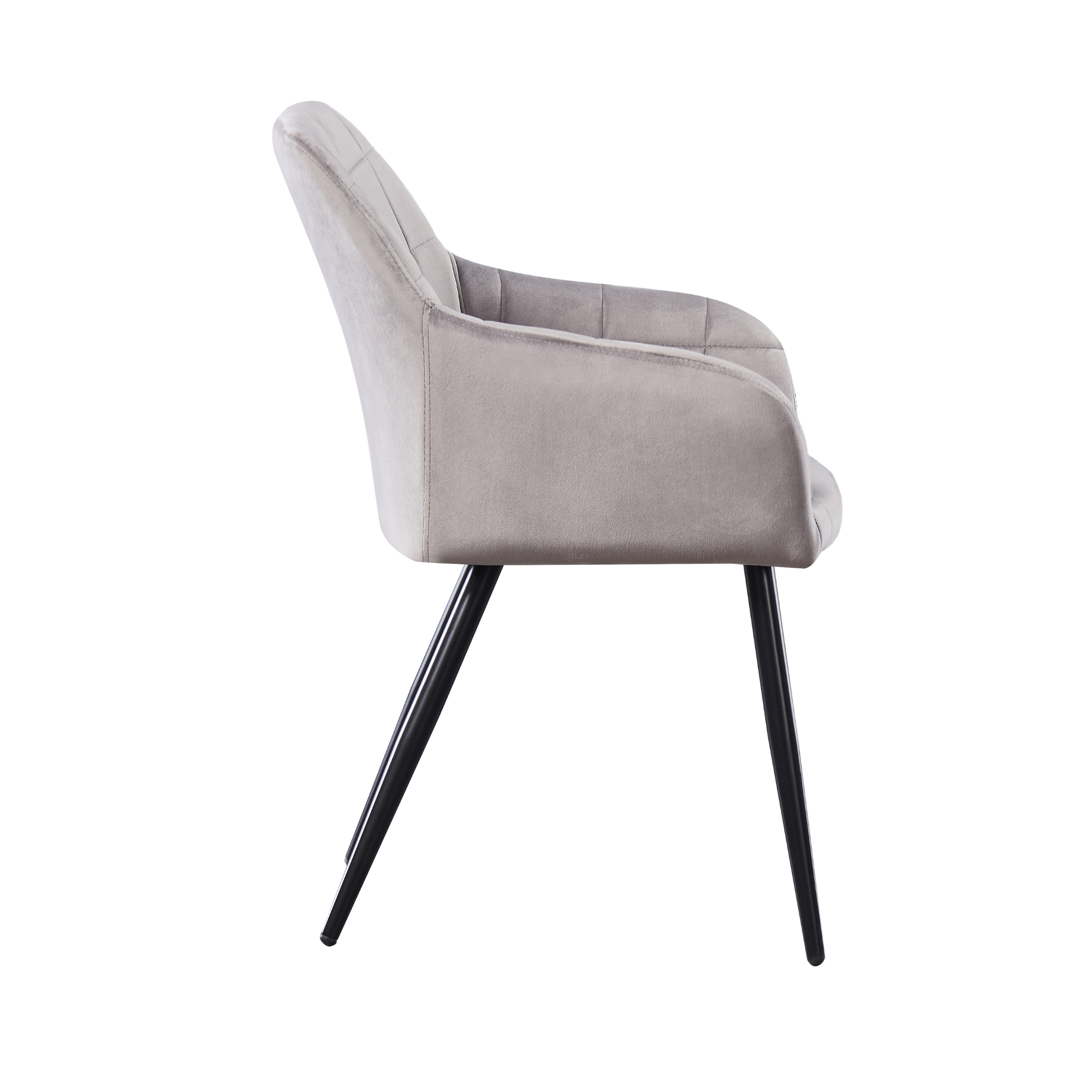 Camden Toga Brown LUX Dining Set with 4 Velvet Chairs