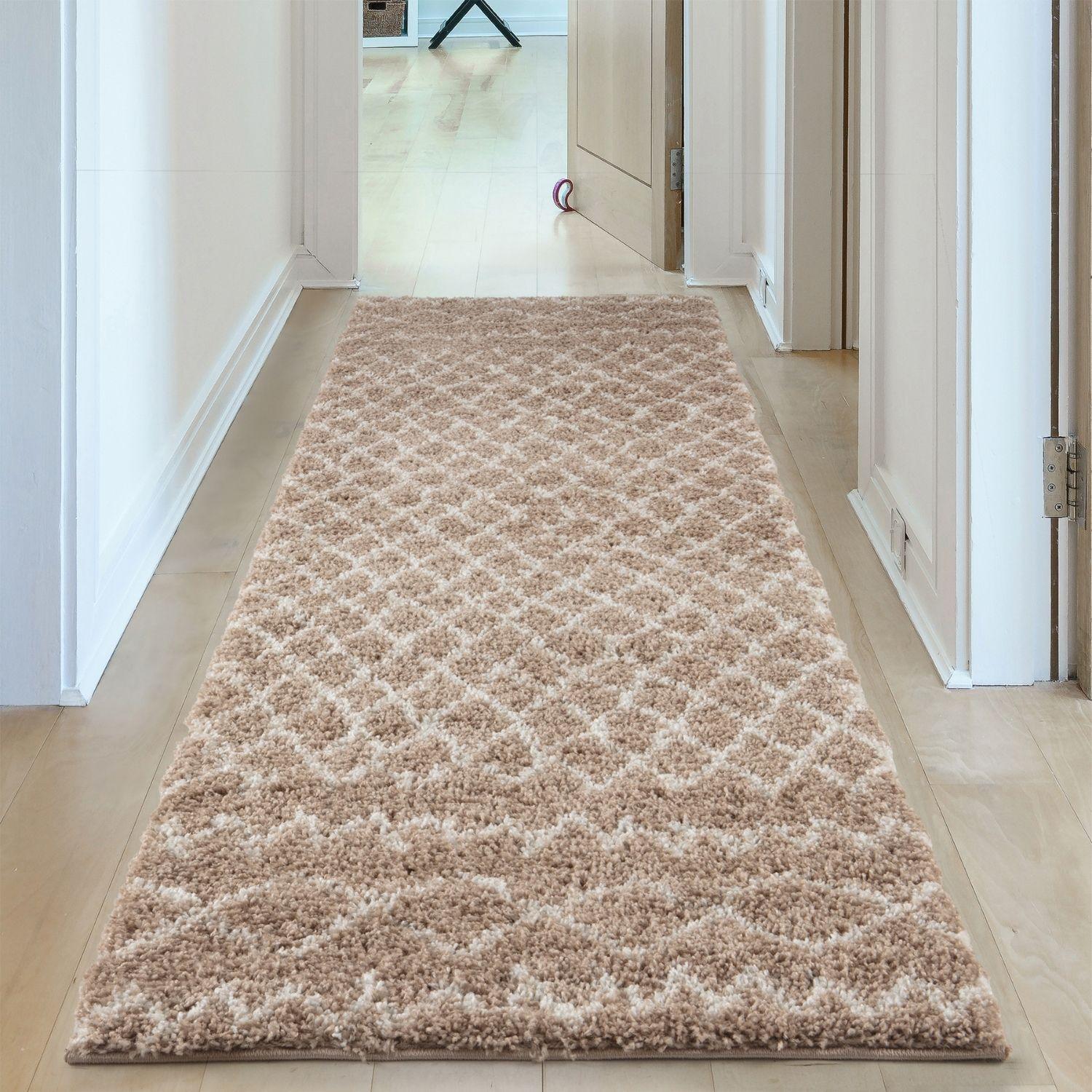 Moroccan Beige Shaggy Rug | 920 - PN Home