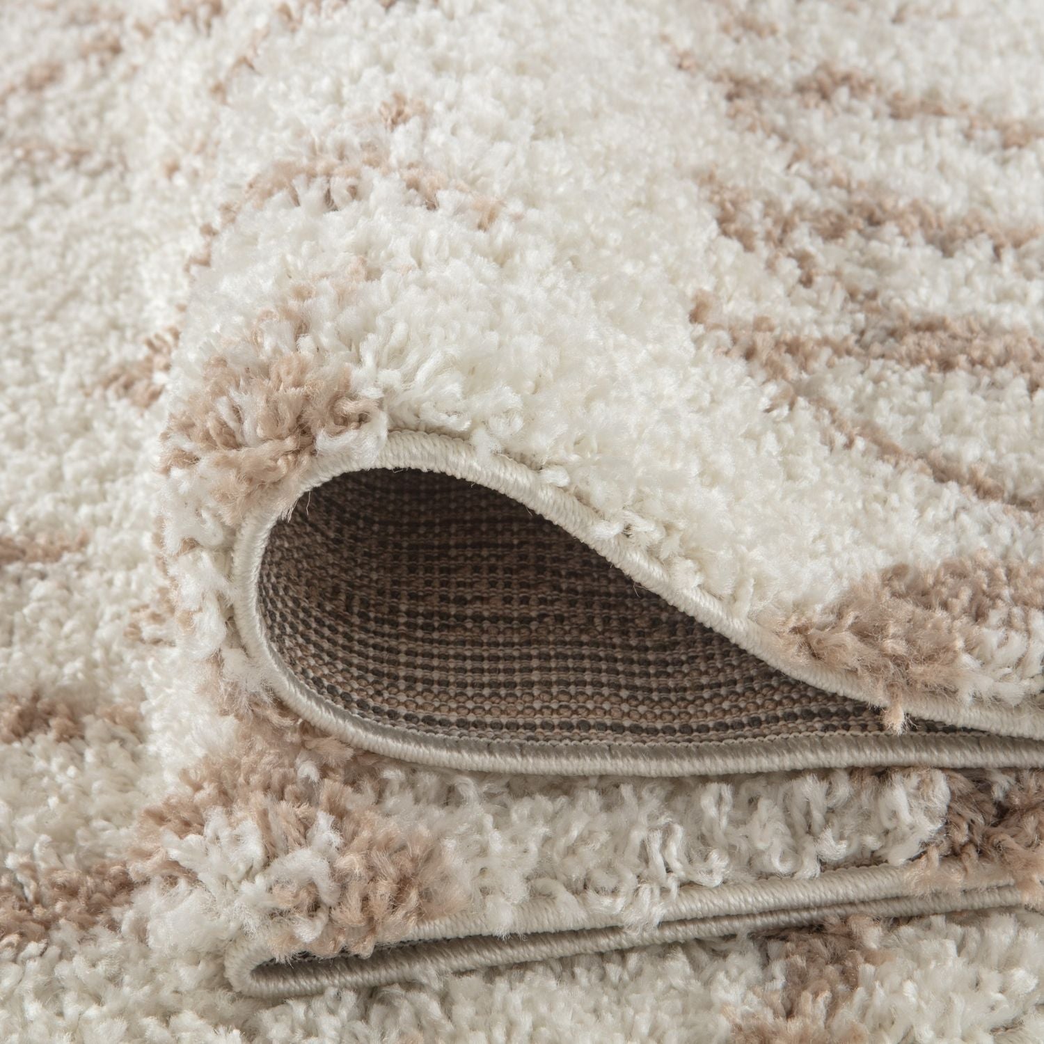 Moroccan Ivory Beige Shaggy Rug | 930 - PN Home