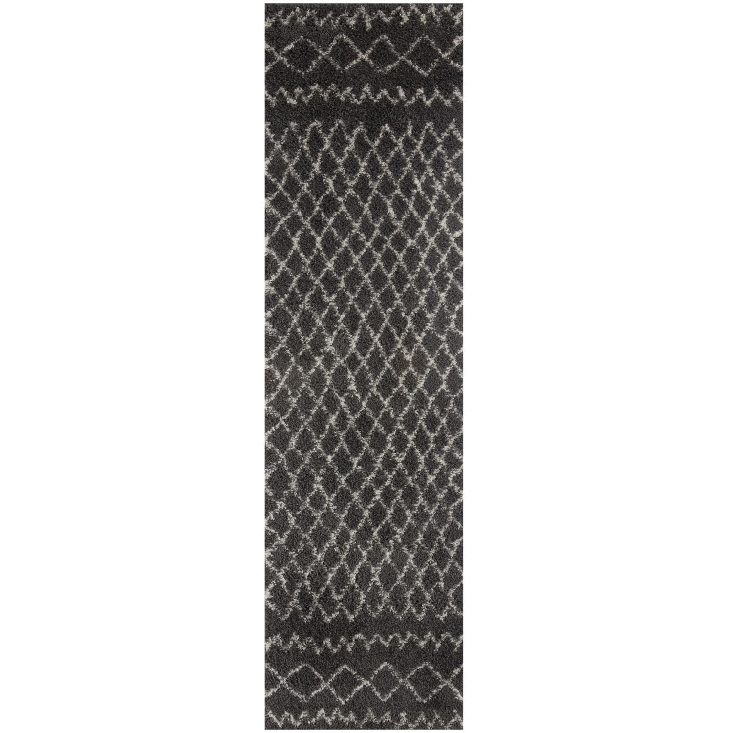 Moroccan Dark Grey Shaggy Rug | 940 - PN Home