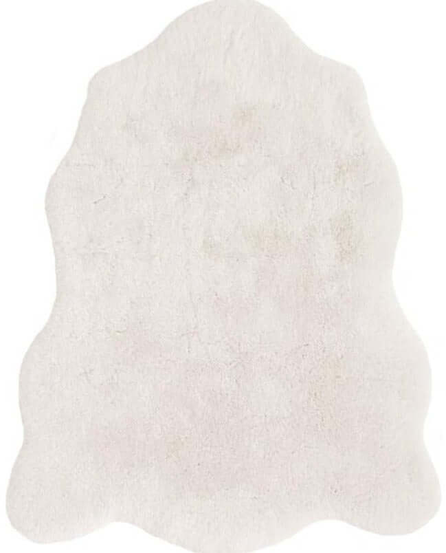Luxury White Faux Fur Rug - PN Home