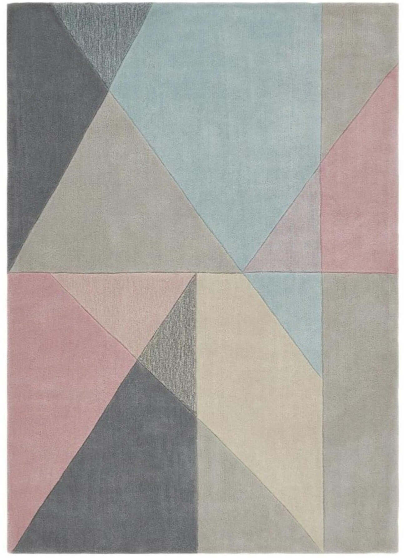 Trio Multi Pastel Geometric Rug - PN Home