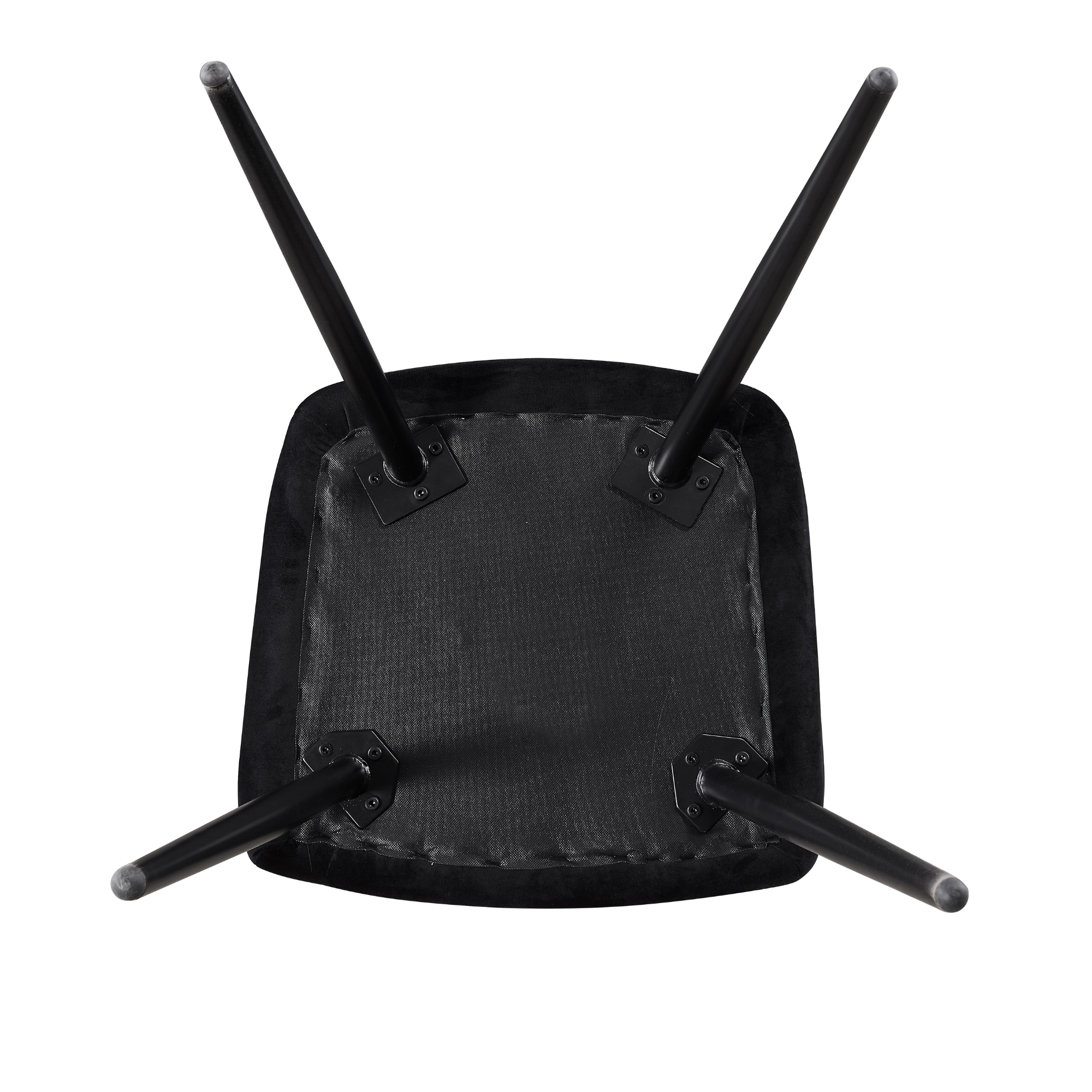 Camden Cosmo LUX Dining Set, a Table and Chairs Set of 4, Black/Dark Grey