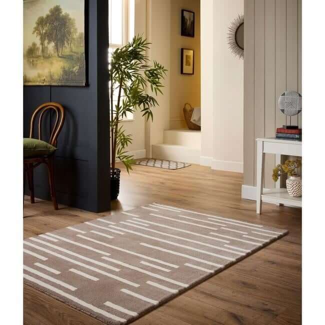Broken Stripe Wool Rug - PN Home