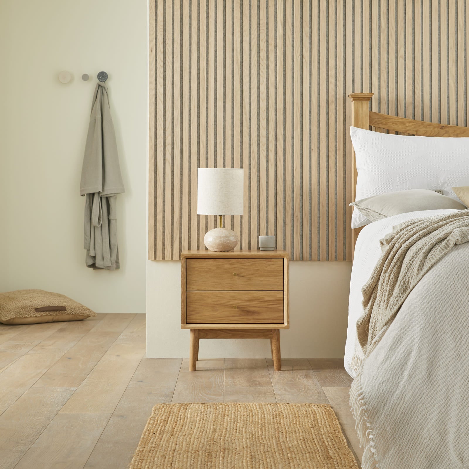 Wright Oak Bedside Table