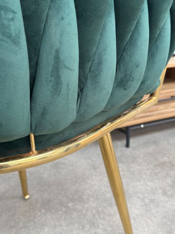 Roma Knot Dining Chair - Green