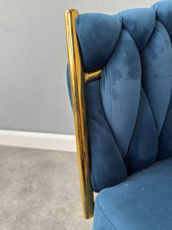 Roma Knot Dining Chair - Blue