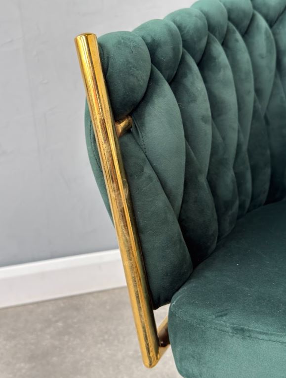 Roma Knot Dining Chair - Green