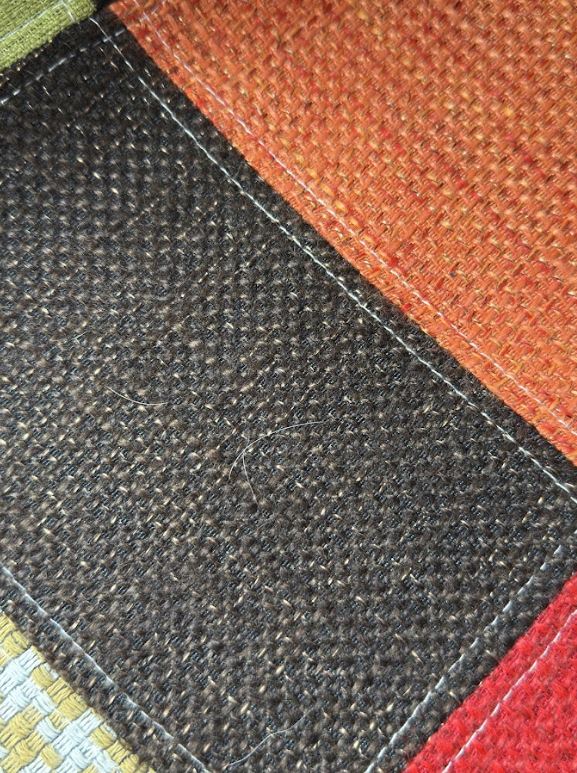 Patchwork Tub Chair with Armrests - Multicolored
