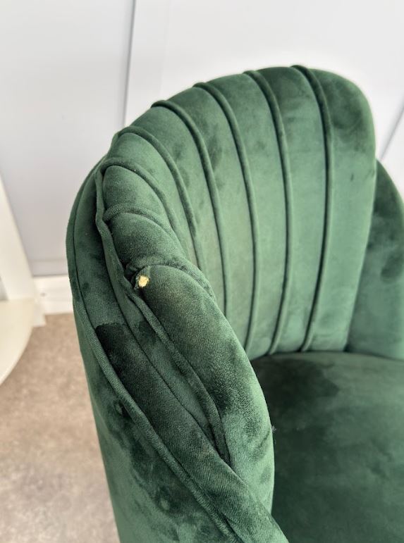 Milano Velvet Dining Chair - Green