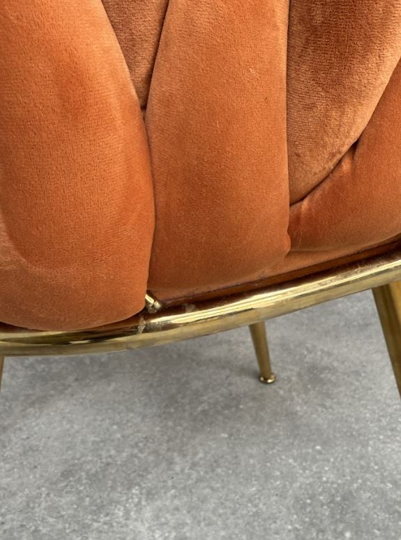 Roma Knot Dining Chair - Orange