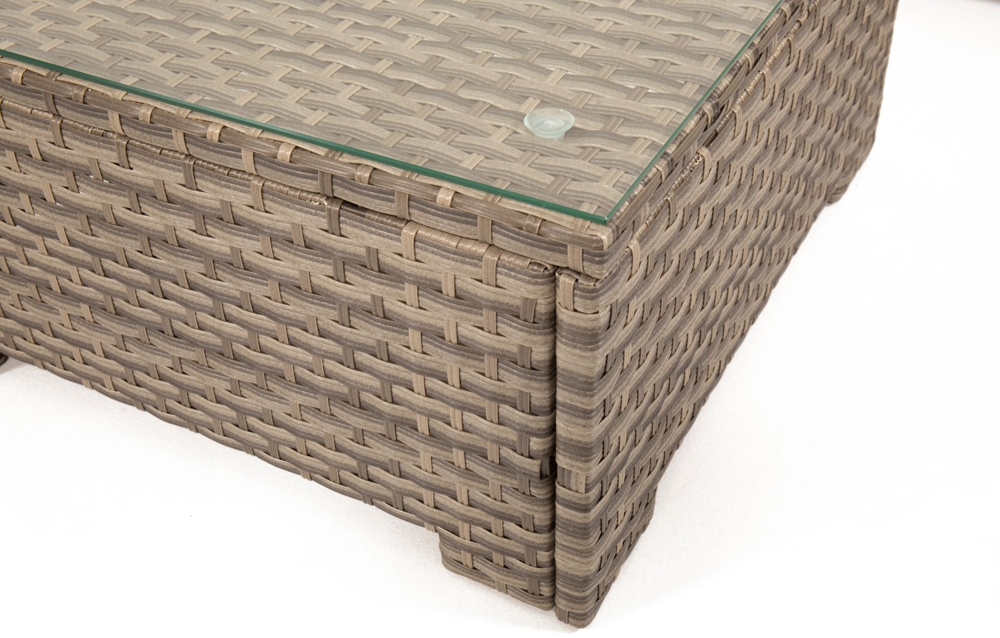 Chesterton Grey 5 Seater Corner Rattan Garden Sofa Lounge Set - PN Home