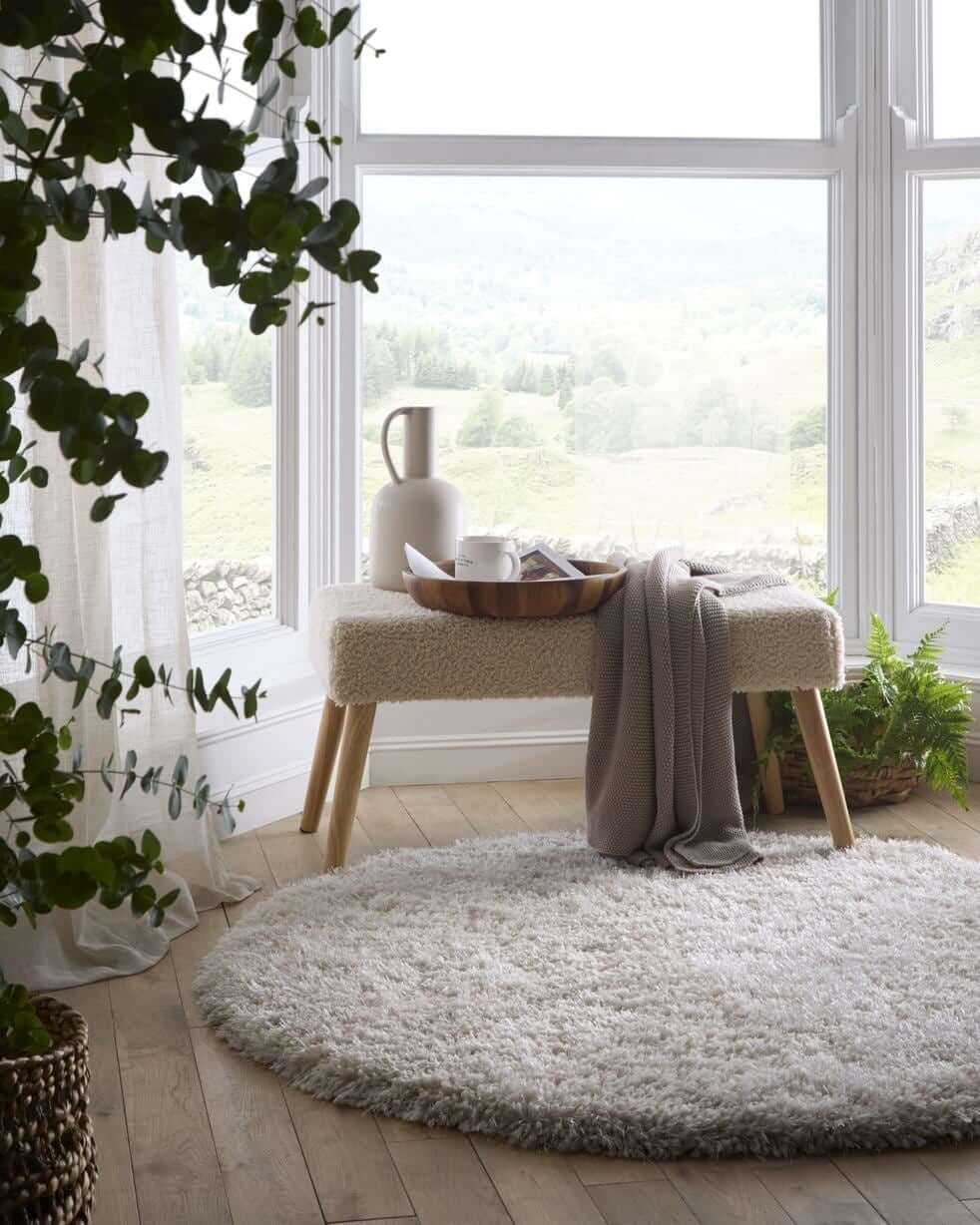 Chicago Cream Shaggy Rug - PN Home