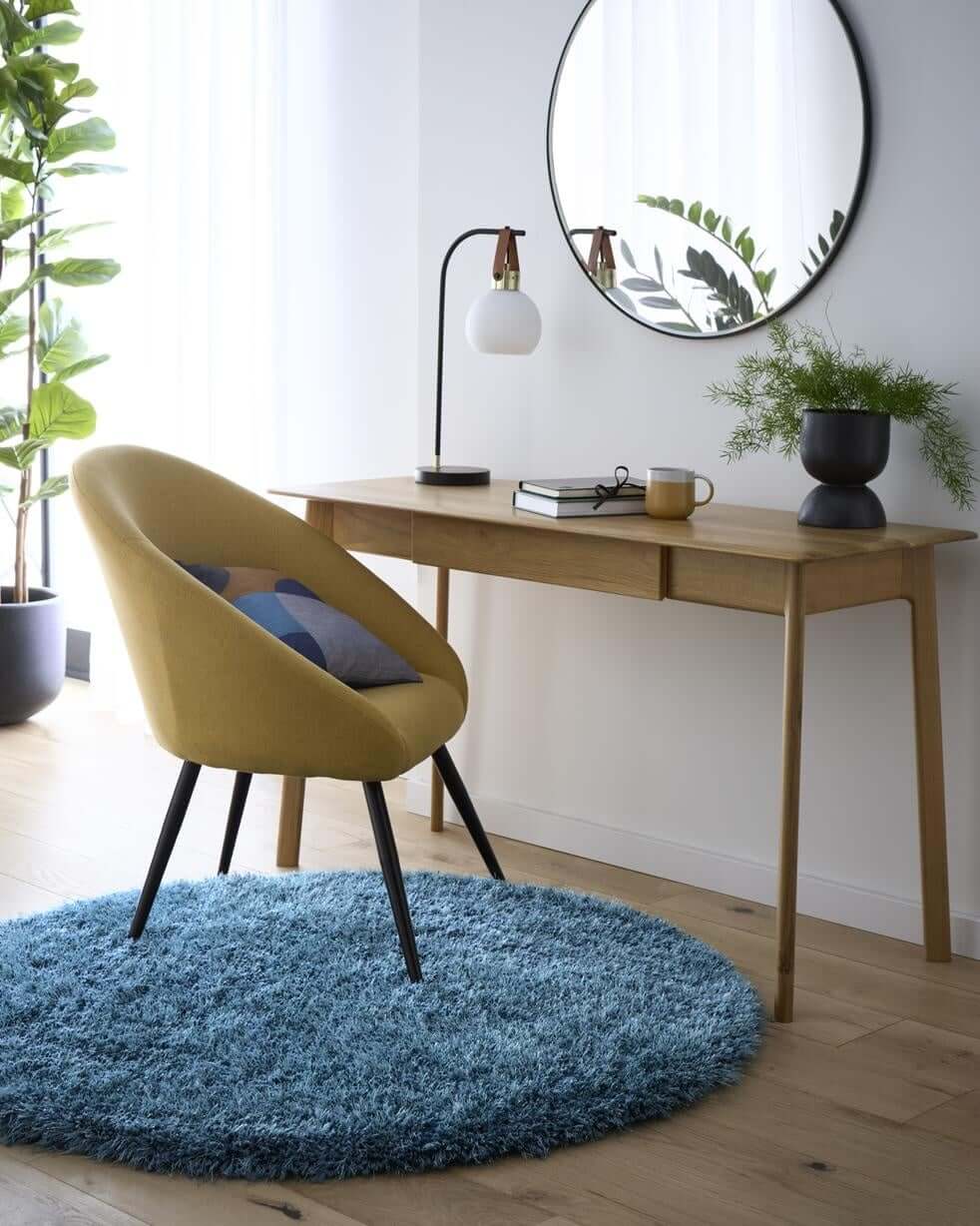 Chicago Dark Teal Shaggy Rug - PN Home