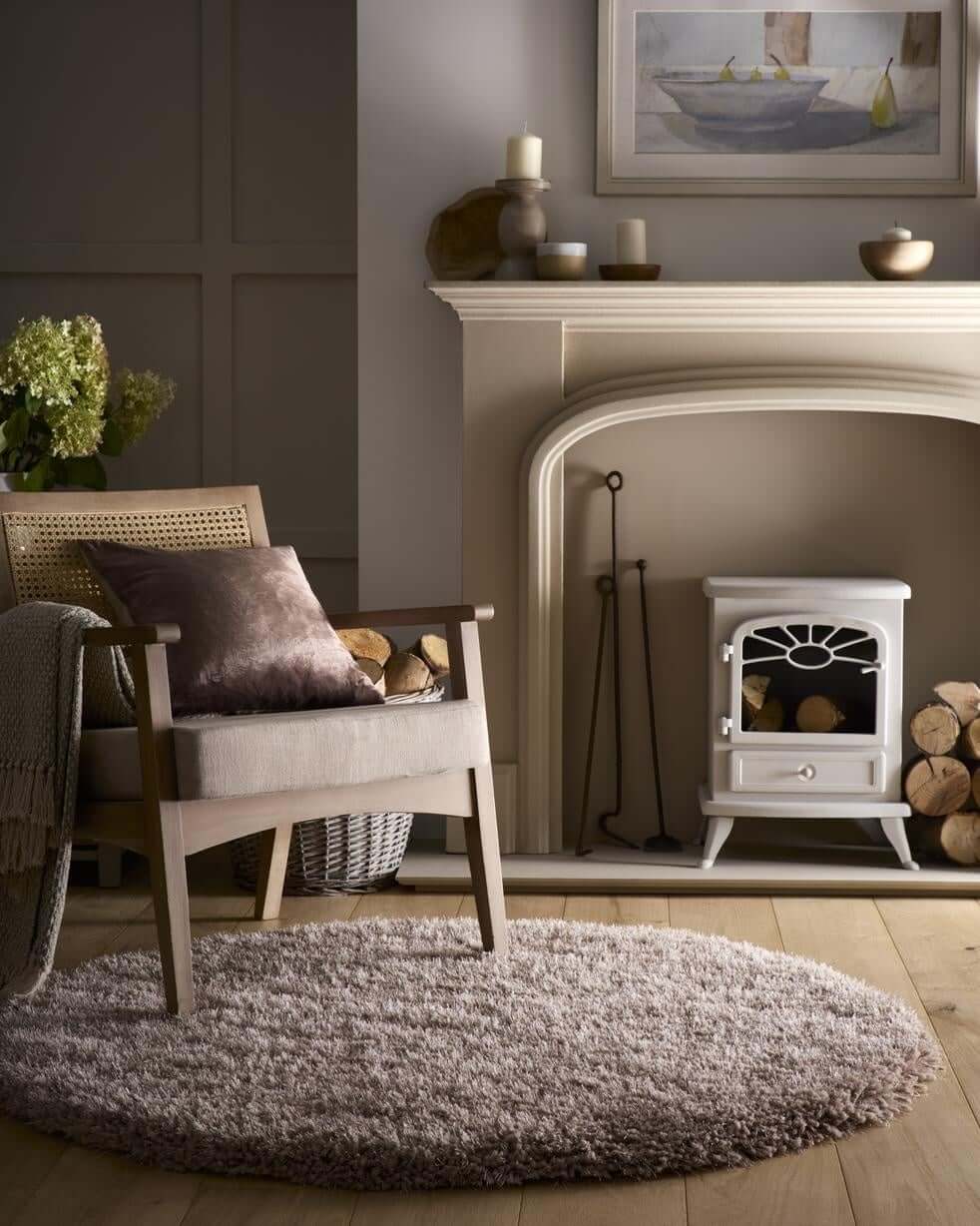 Chicago Latte Shaggy Rug - PN Home