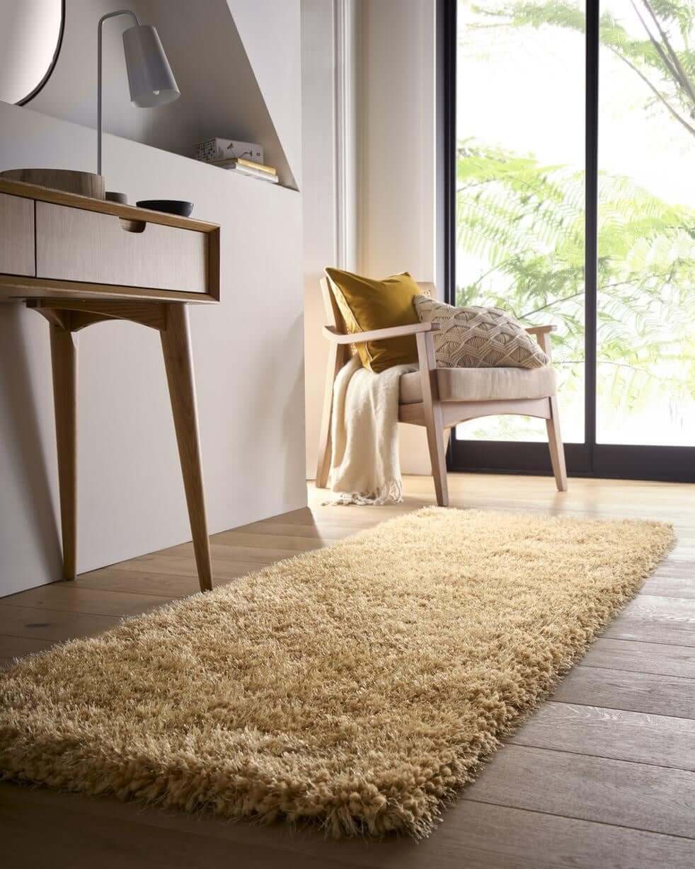 Chicago Ochre Shaggy Rug - PN Home