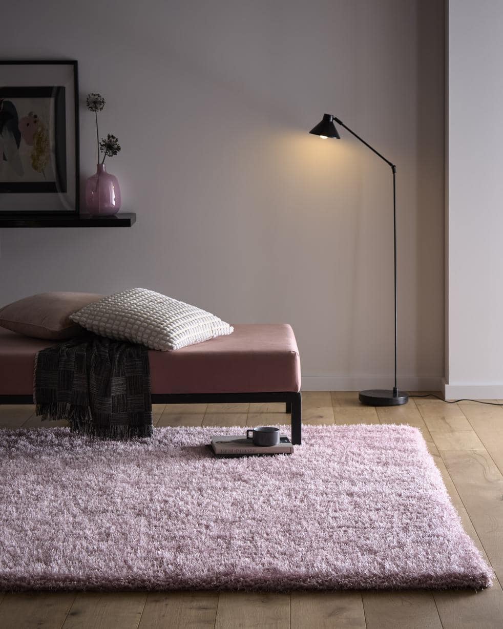 Chicago Pink Shaggy Rug - PN Home