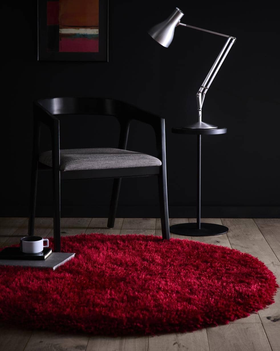 Chicago Red Shaggy Rug - PN Home
