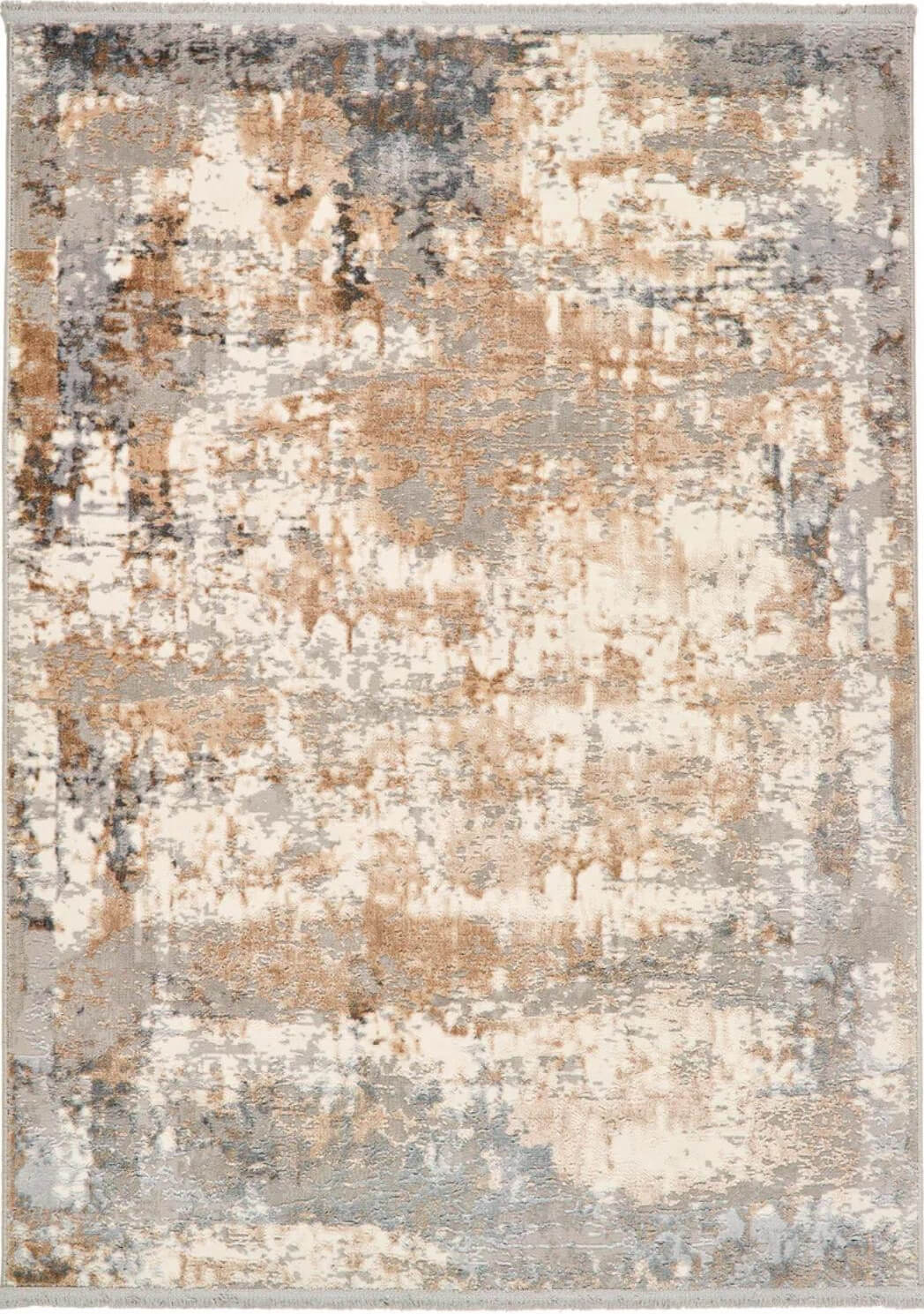 Cosimo Beige/Grey Distressed Modern Rug - PN Home