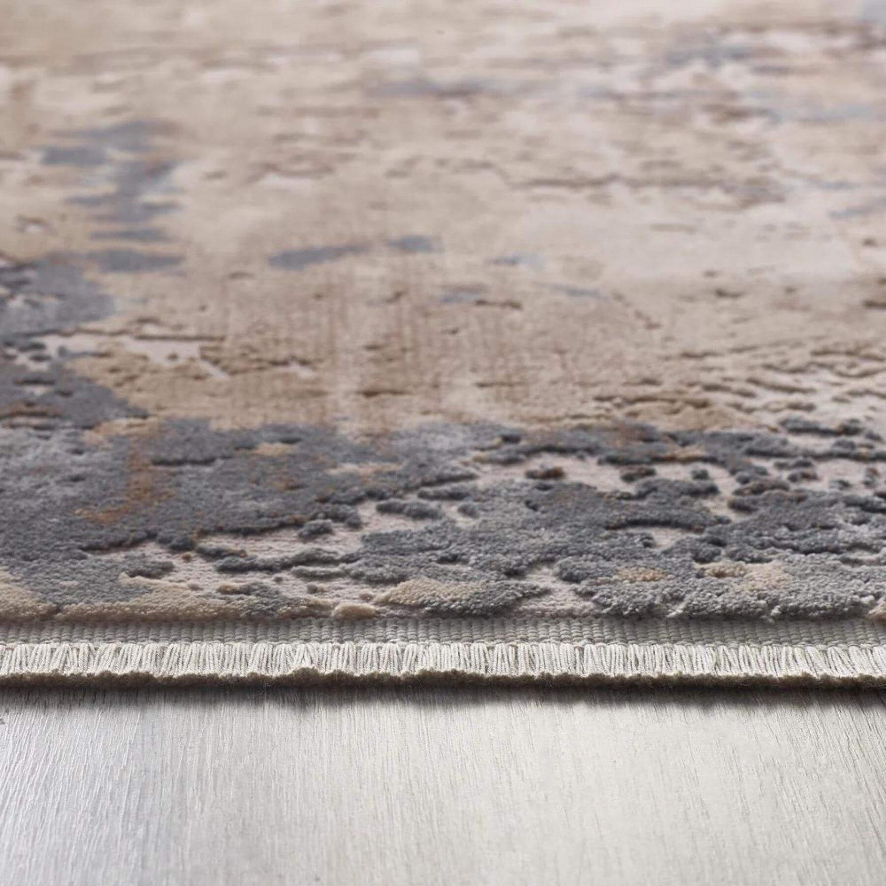 Cosimo Beige/Grey Distressed Modern Rug - PN Home