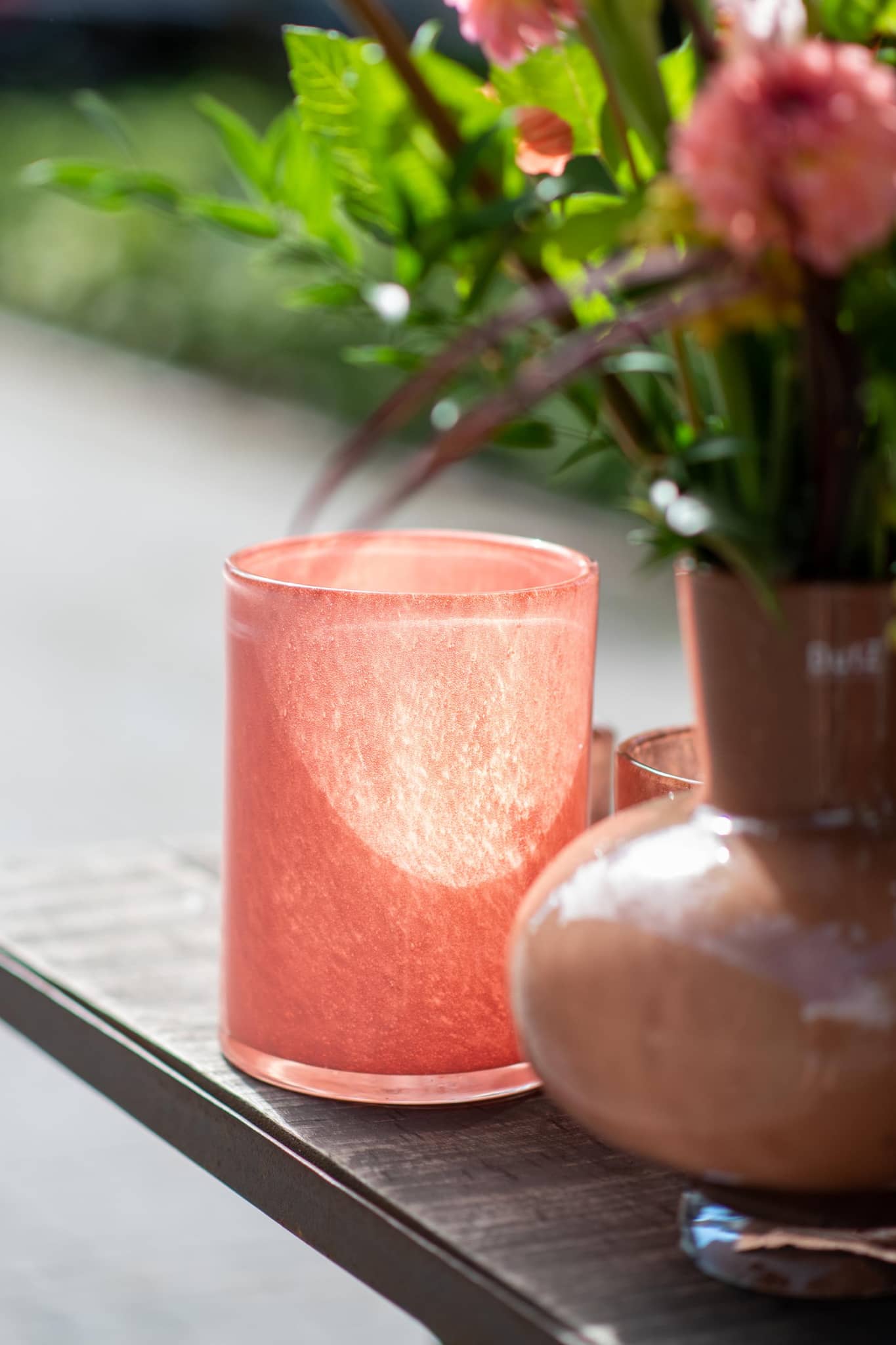 Glass Candleholder Vase CYLINDER 3 - H23 D16 cm - by DutZ - PN Home