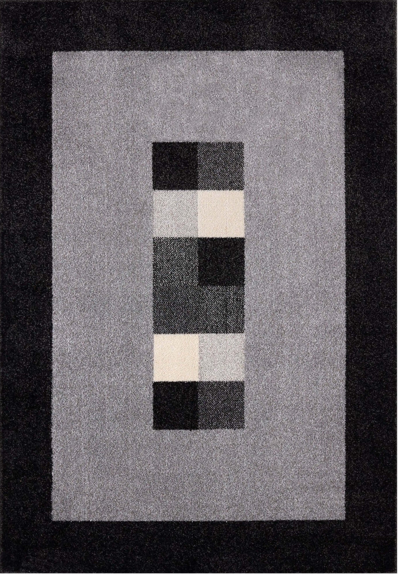 Ephesus Grey Black Rug | 7439GB - PN Home