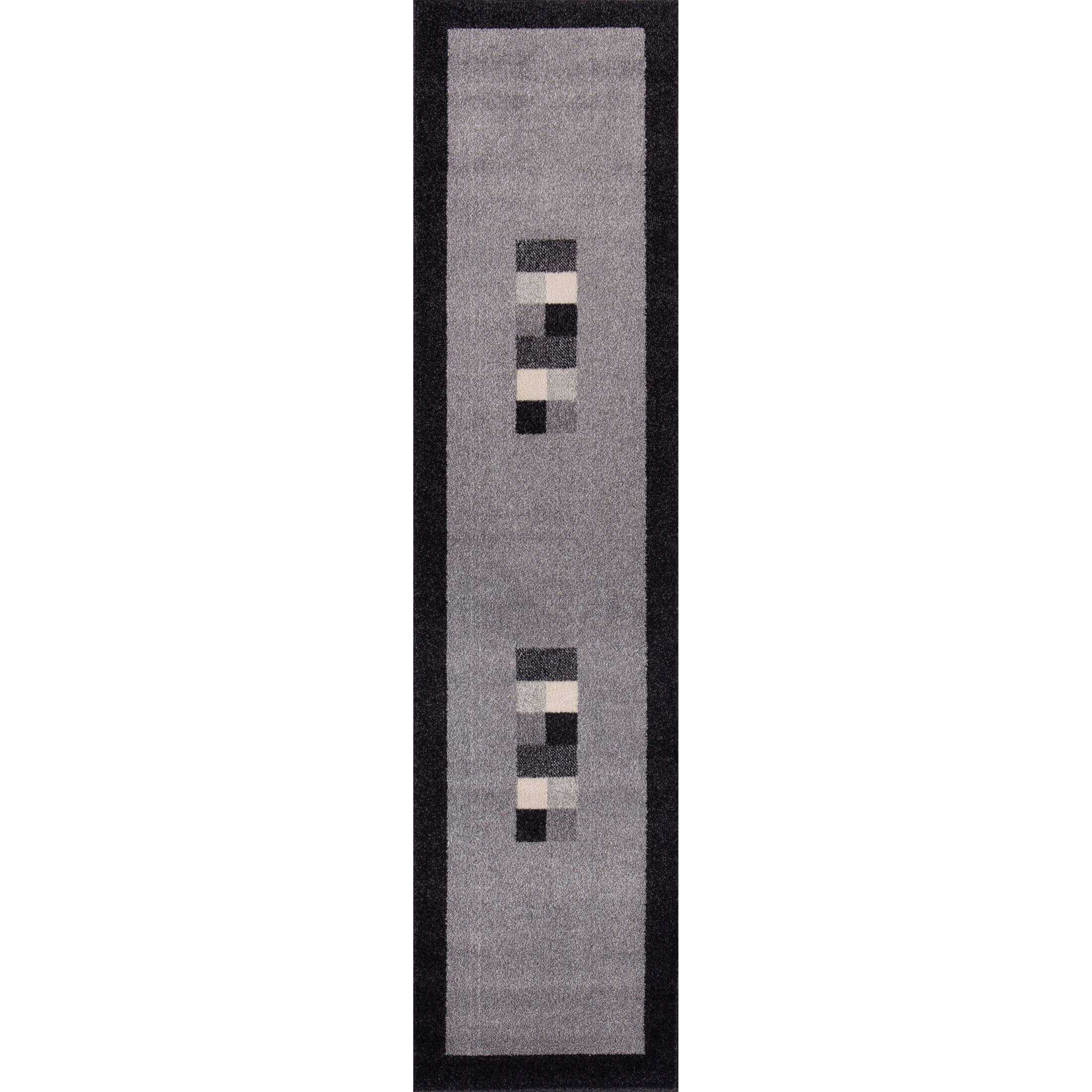 Ephesus Grey Black Rug | 7439GB - PN Home
