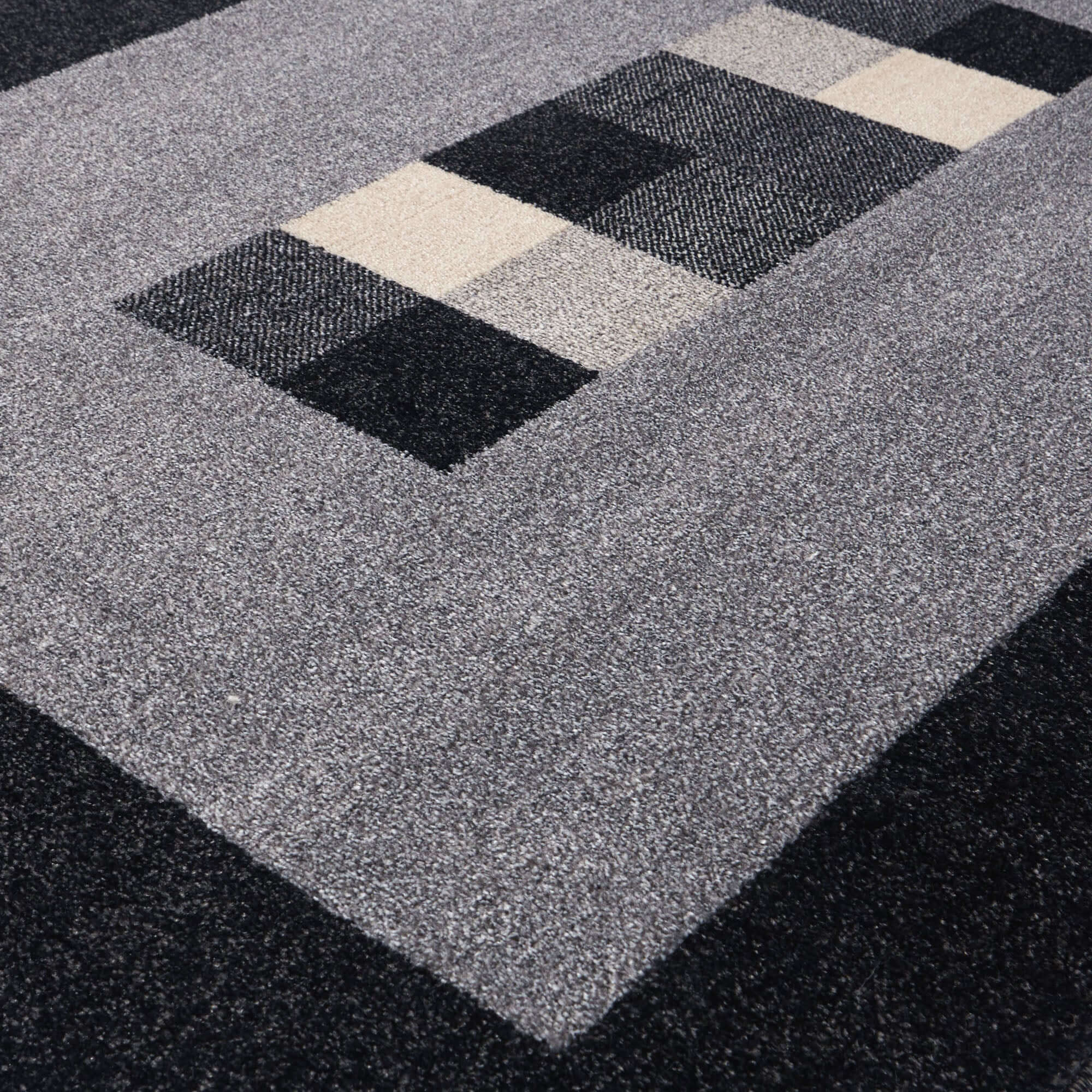 Ephesus Grey Black Rug | 7439GB - PN Home