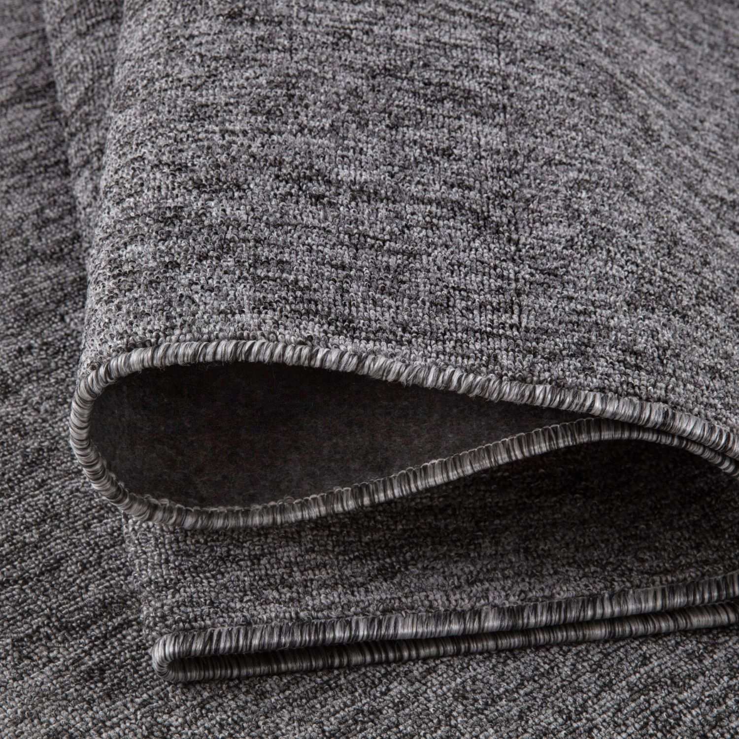 Flex Grey Low Pile Solid Rug - PN Home