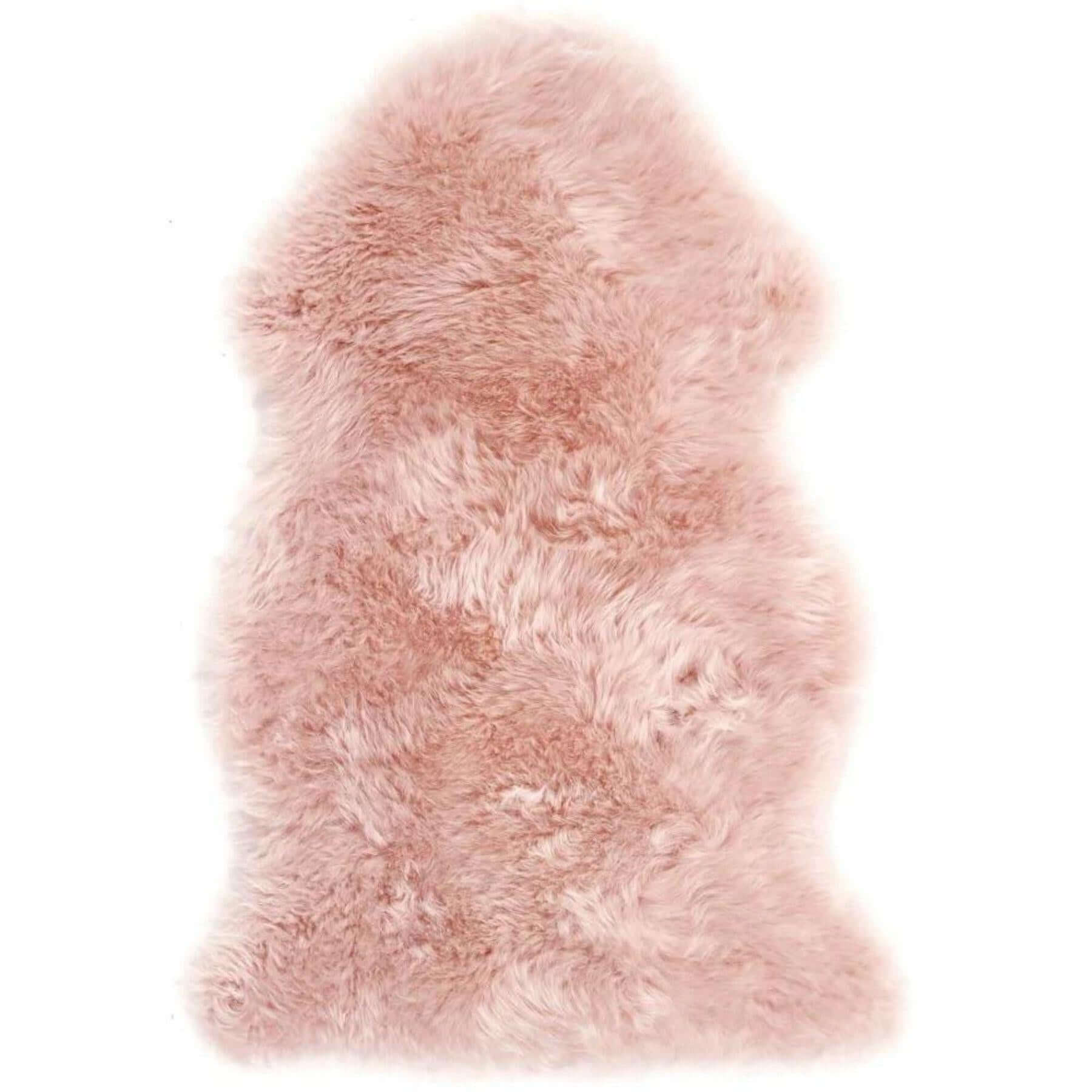 Genuine Rose Sheepskin Faux Fur Rug - PN Home