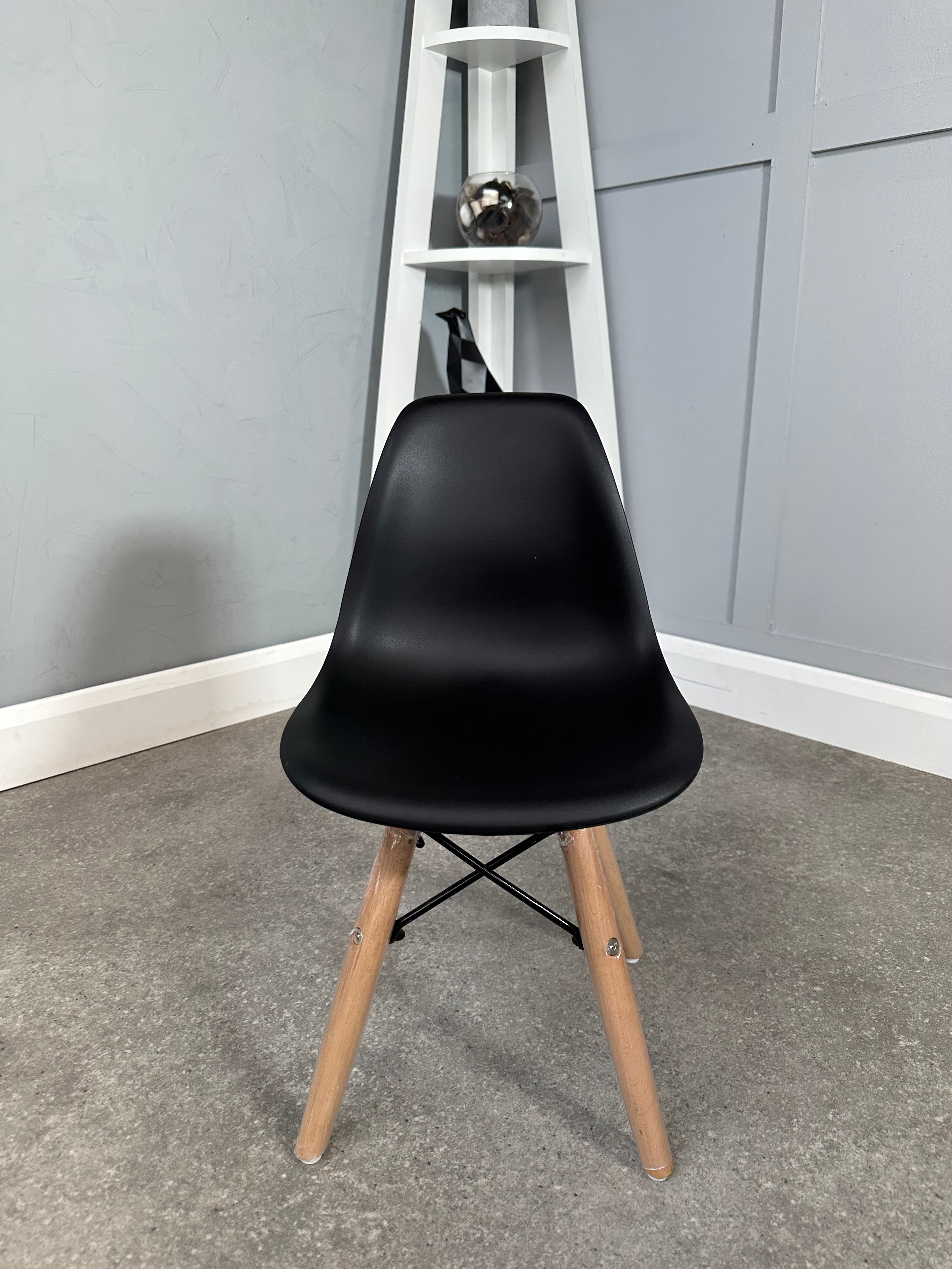 Black Eames Style Kids Chair