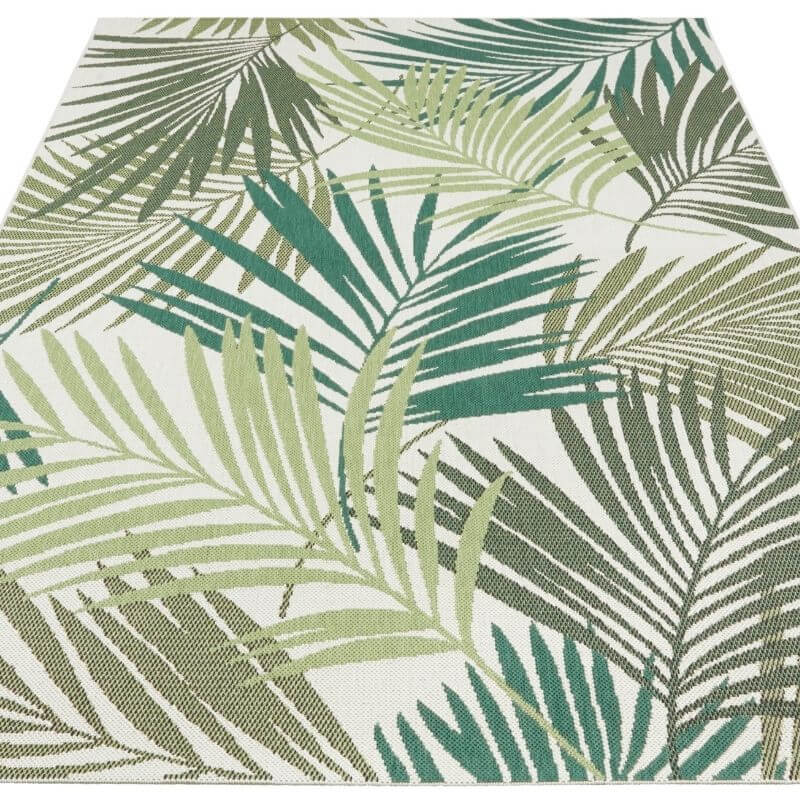 Indoor Outdoor Vai Green Rug – Floral Design - PN Home