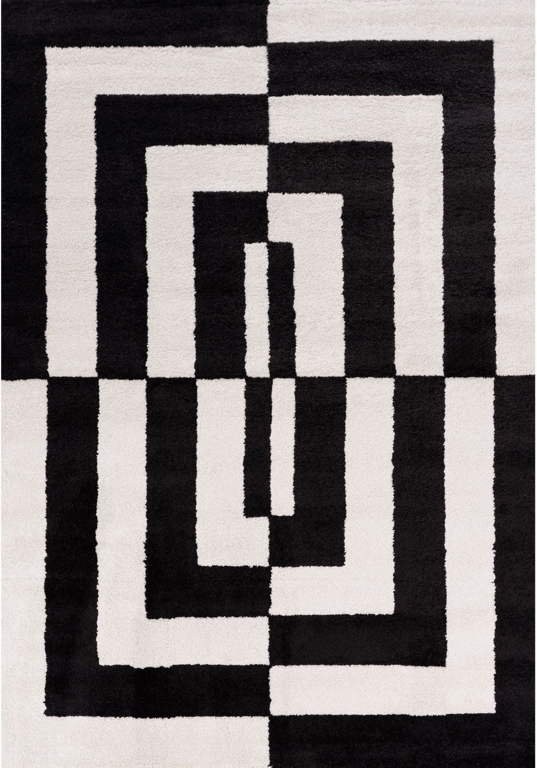Joli Geometric Black & White Rug - PN Home