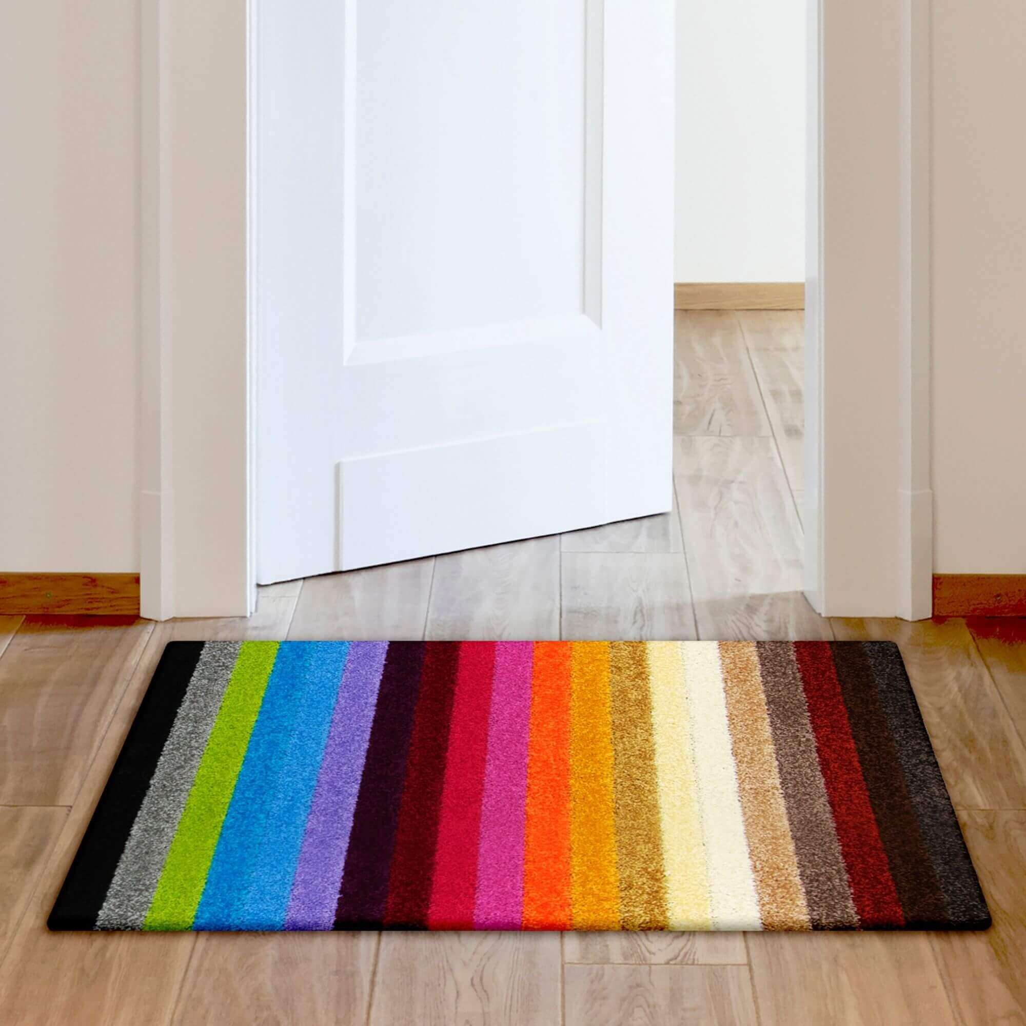 Alya Striped Multicolour Rugs | 117M - PN Home