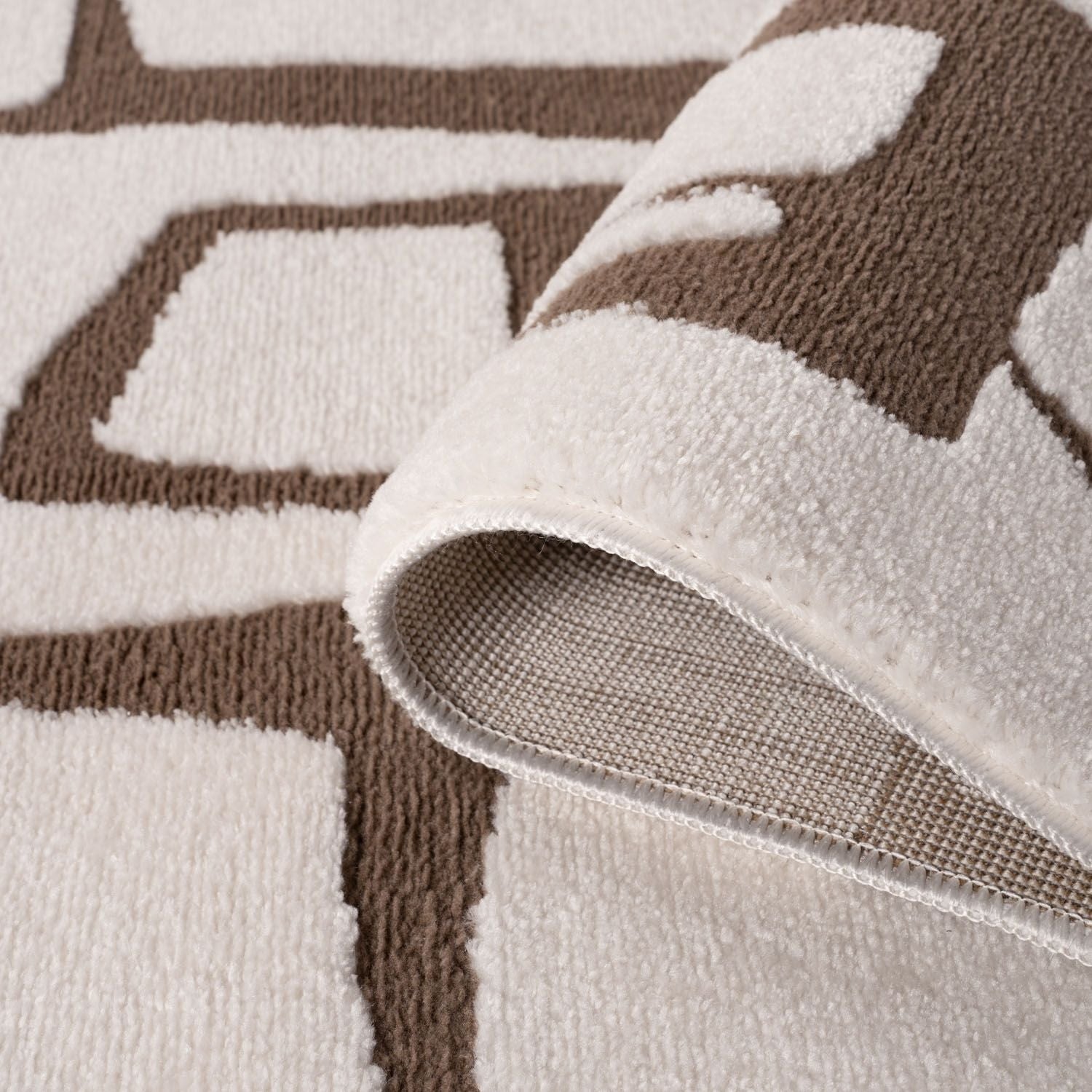 Loft Abstract Brown Rug - PN Home