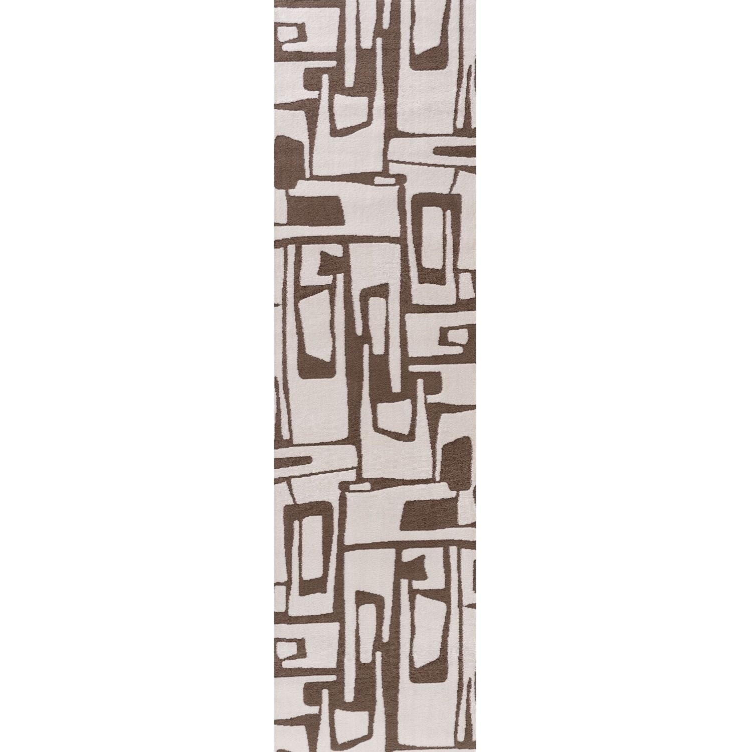 Loft Abstract Brown Rug - PN Home