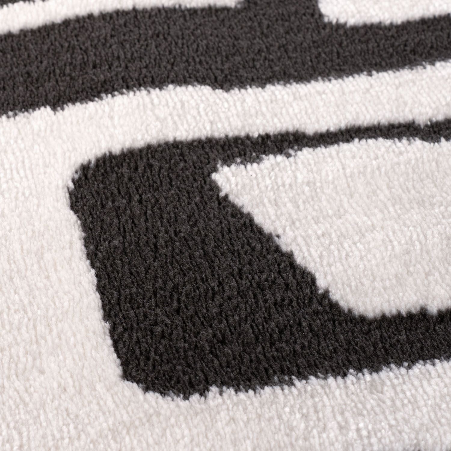 Loft Abstract Dark Grey Rug - PN Home