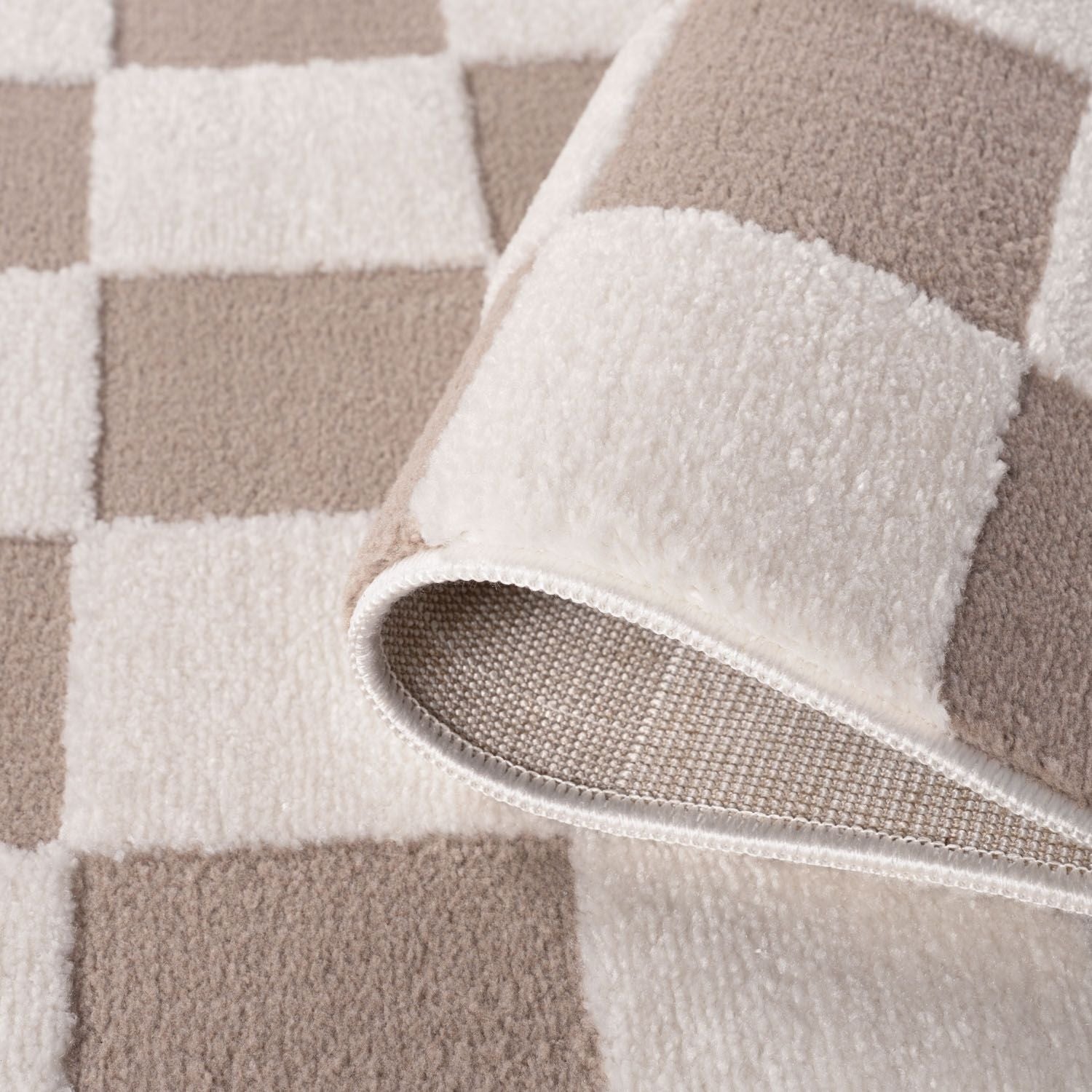 Loft Checkerboard Beige Rug - PN Home