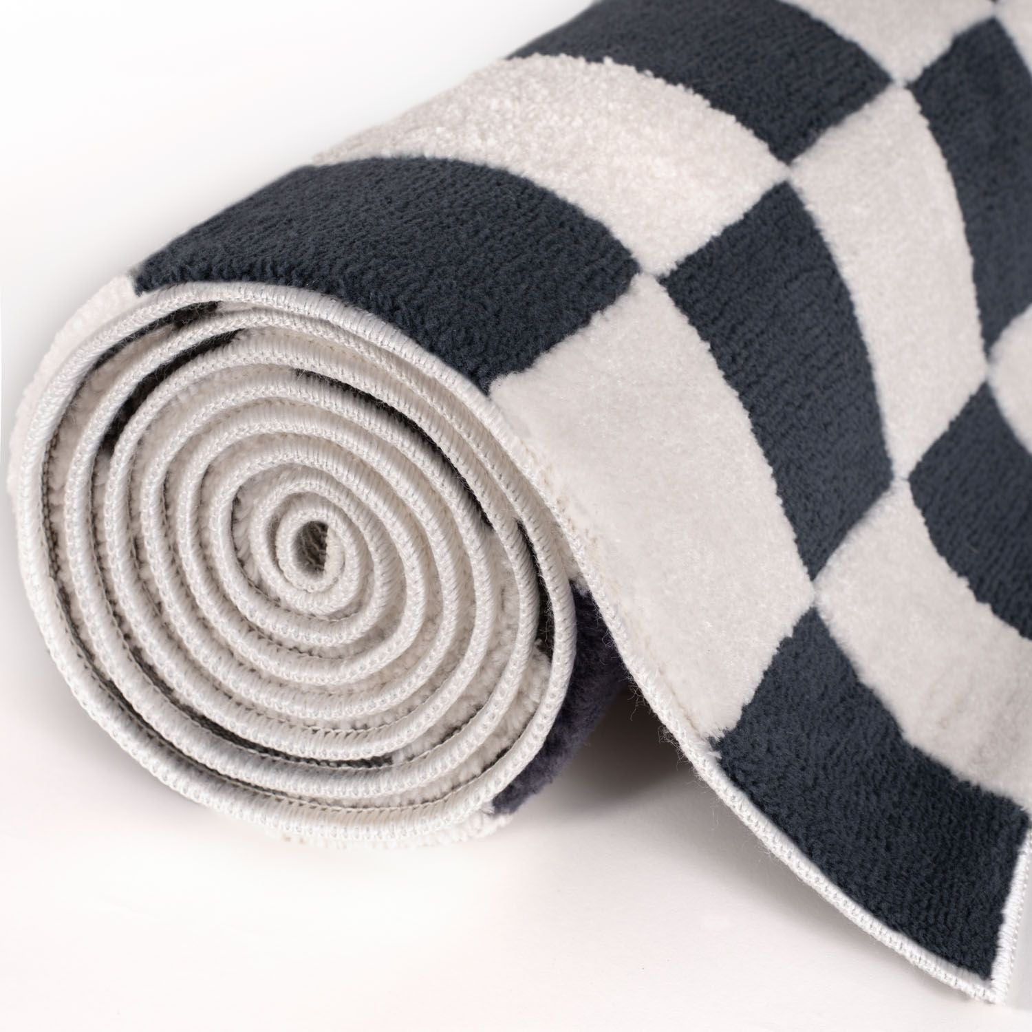 Loft Checkerboard Blue Rug - PN Home