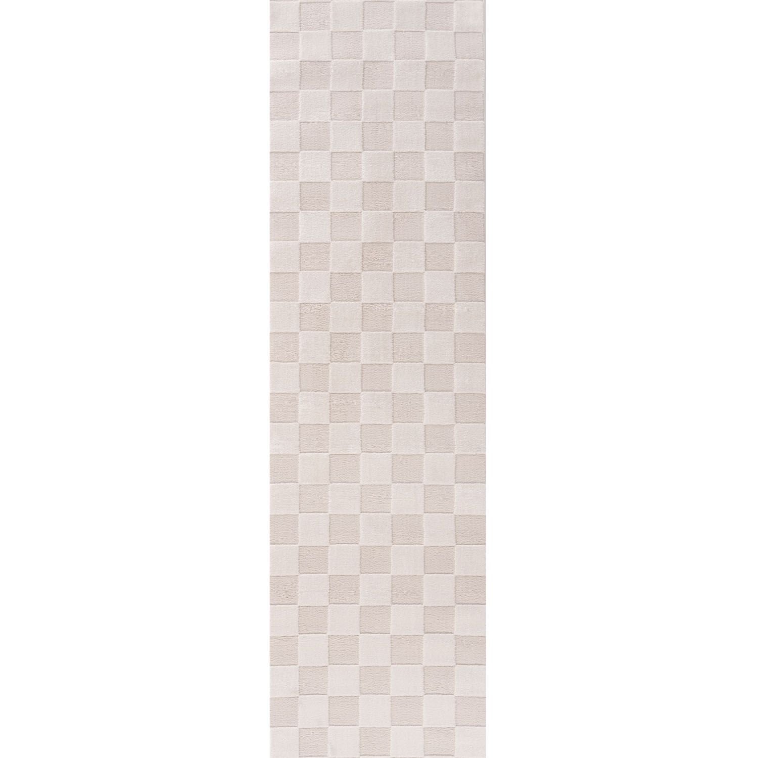 Loft Checkerboard Cream Rug - PN Home