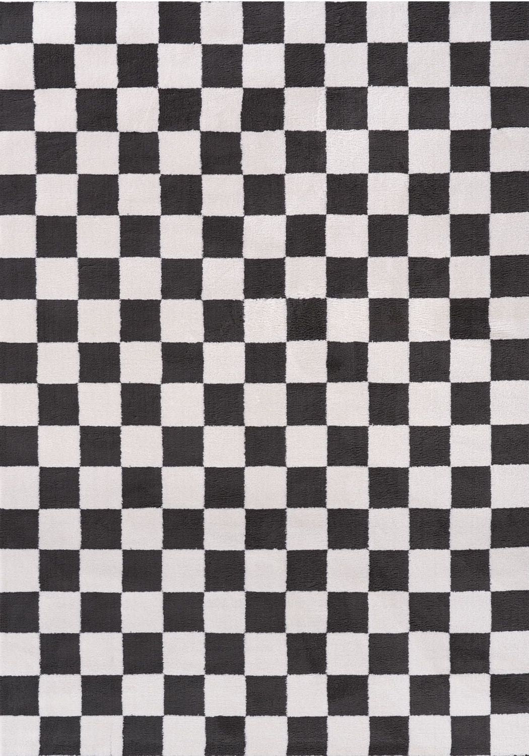 Loft Checkerboard Dark Grey Rug - PN Home