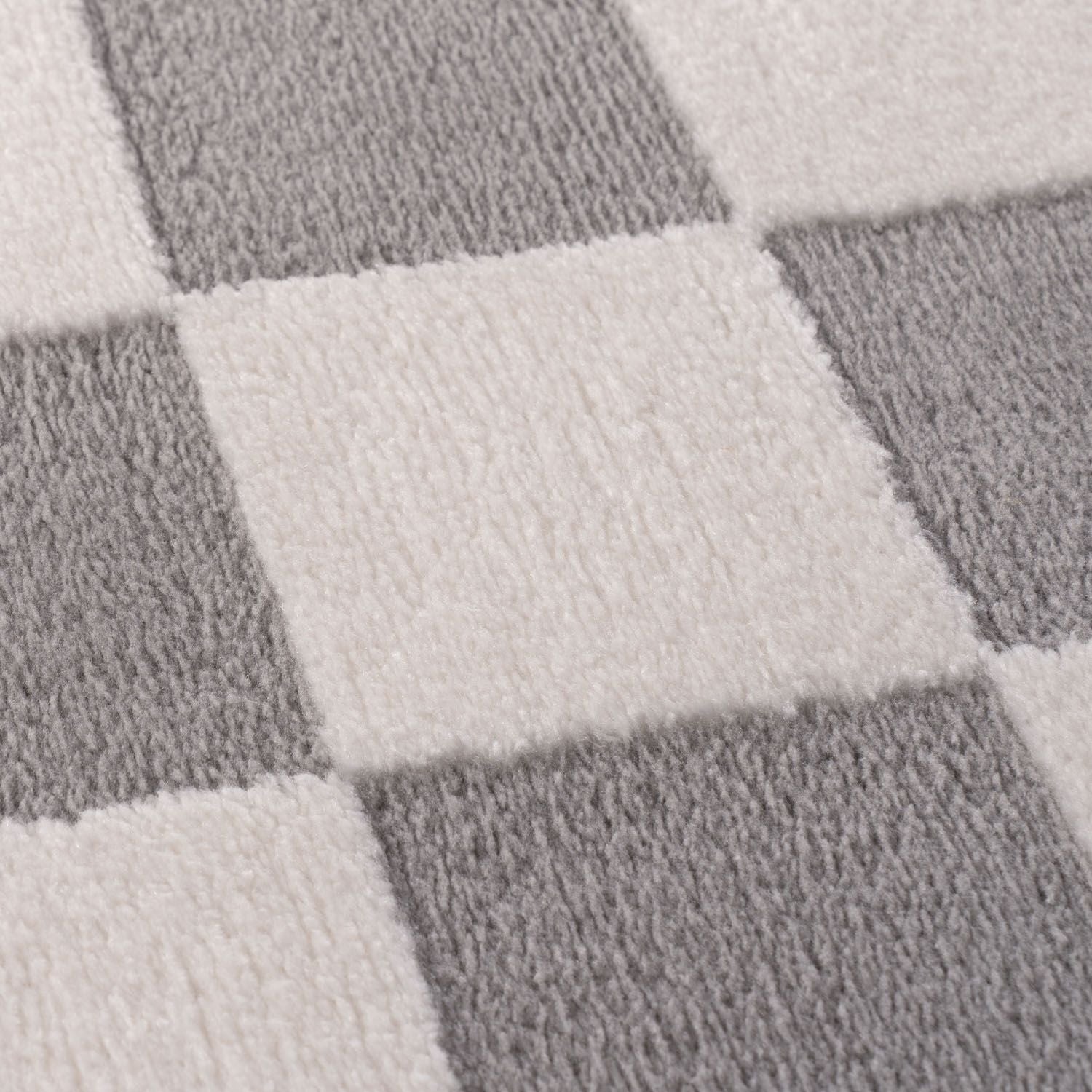Loft Checkerboard Grey Rug - PN Home