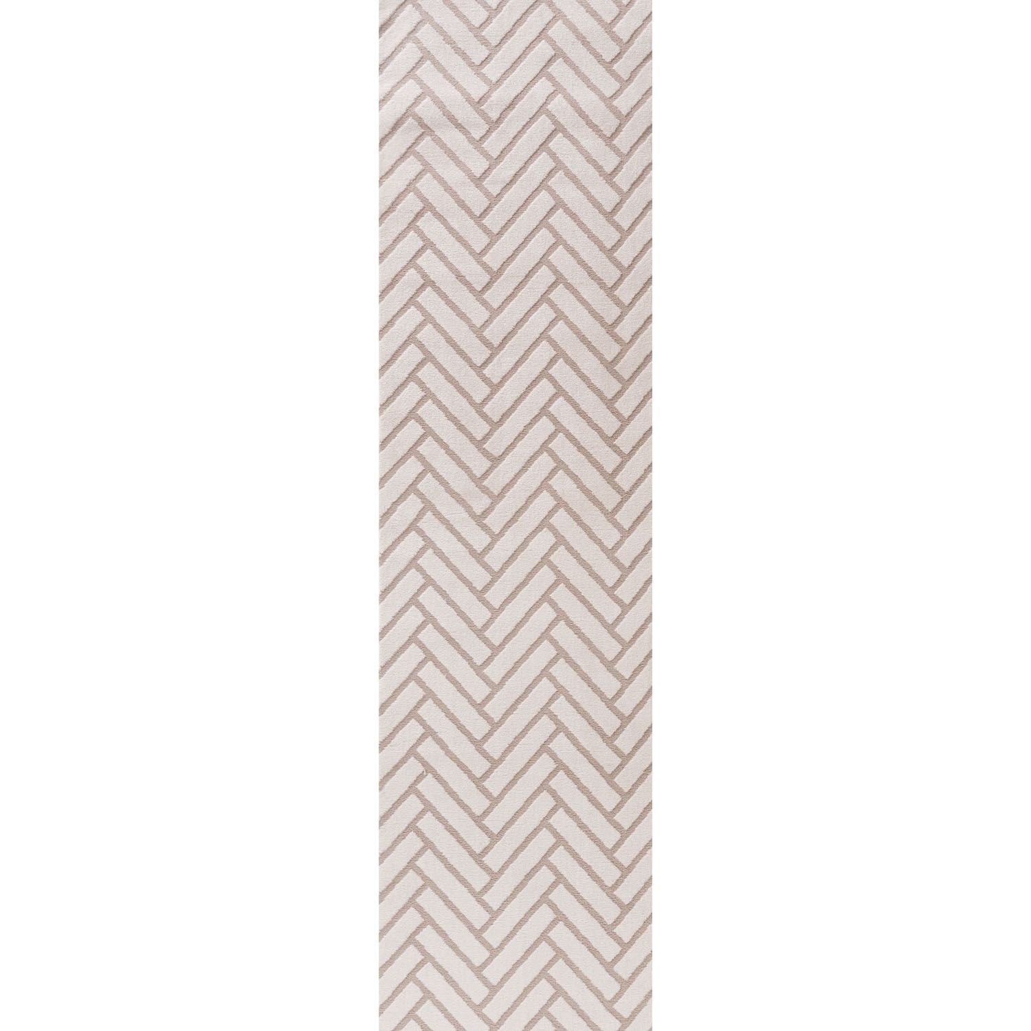 Loft Chevron Beige Rug - PN Home