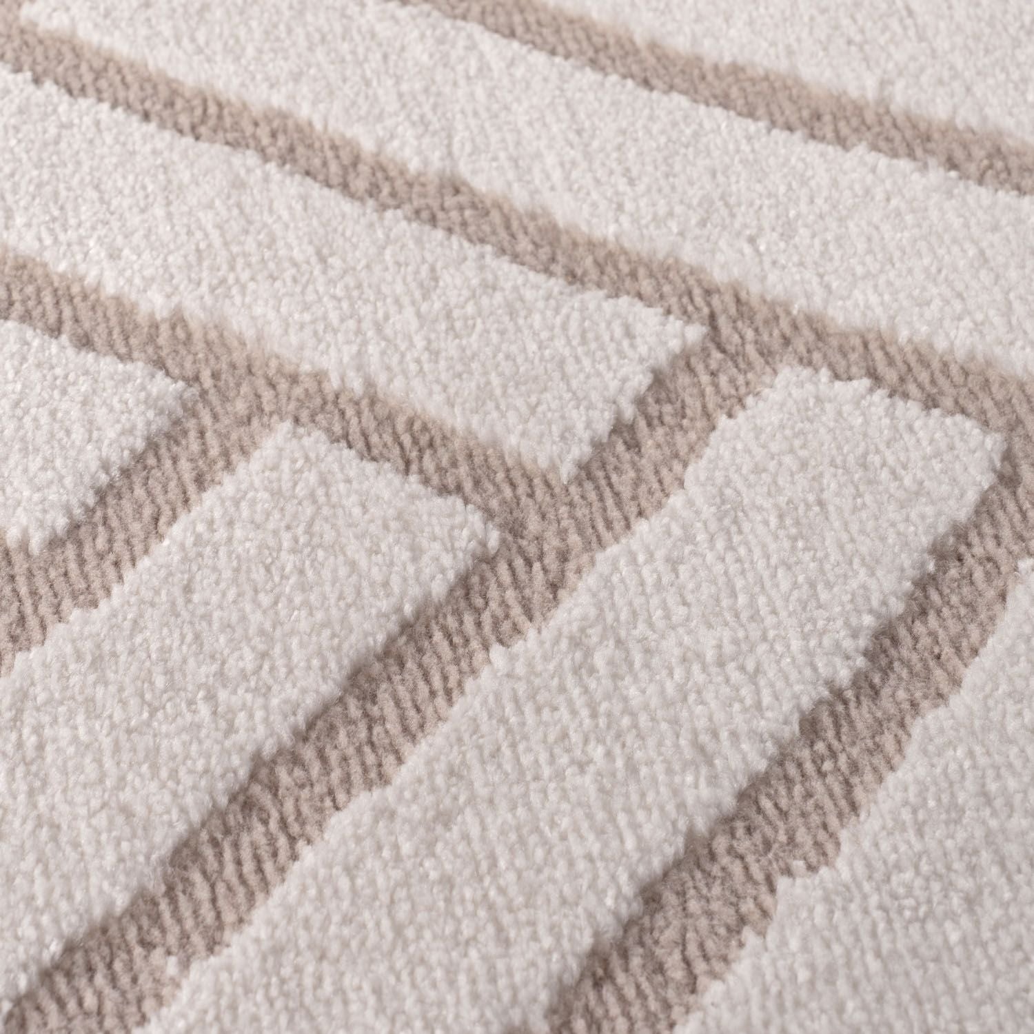 Loft Chevron Beige Rug - PN Home